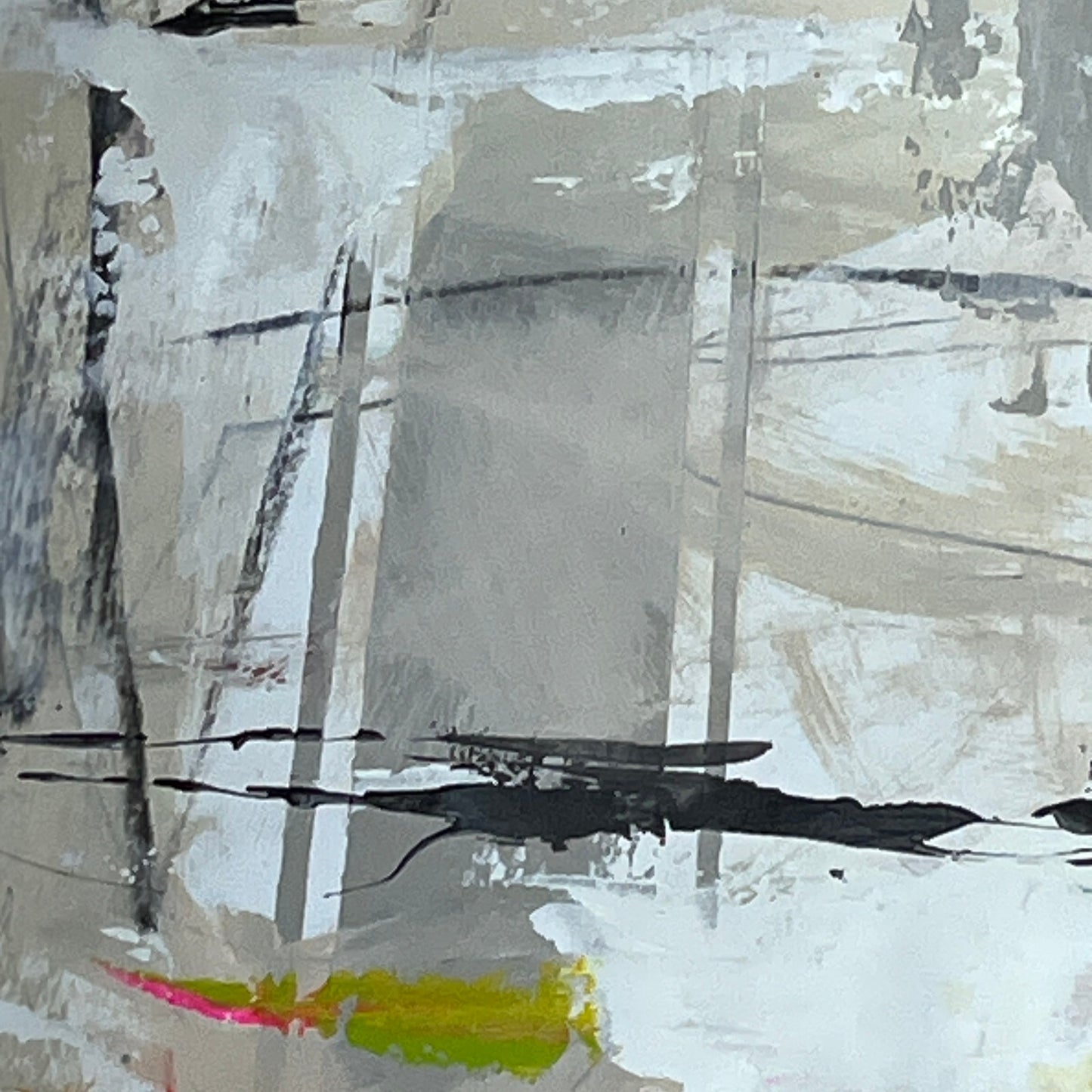 Original Mixed Media Abstract Modern Art Painting 18x24 “Investiture" Signed