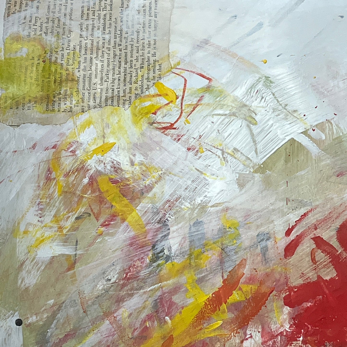 Original Mixed Media Abstract Art Painting 18x24 “Back Home" Signed