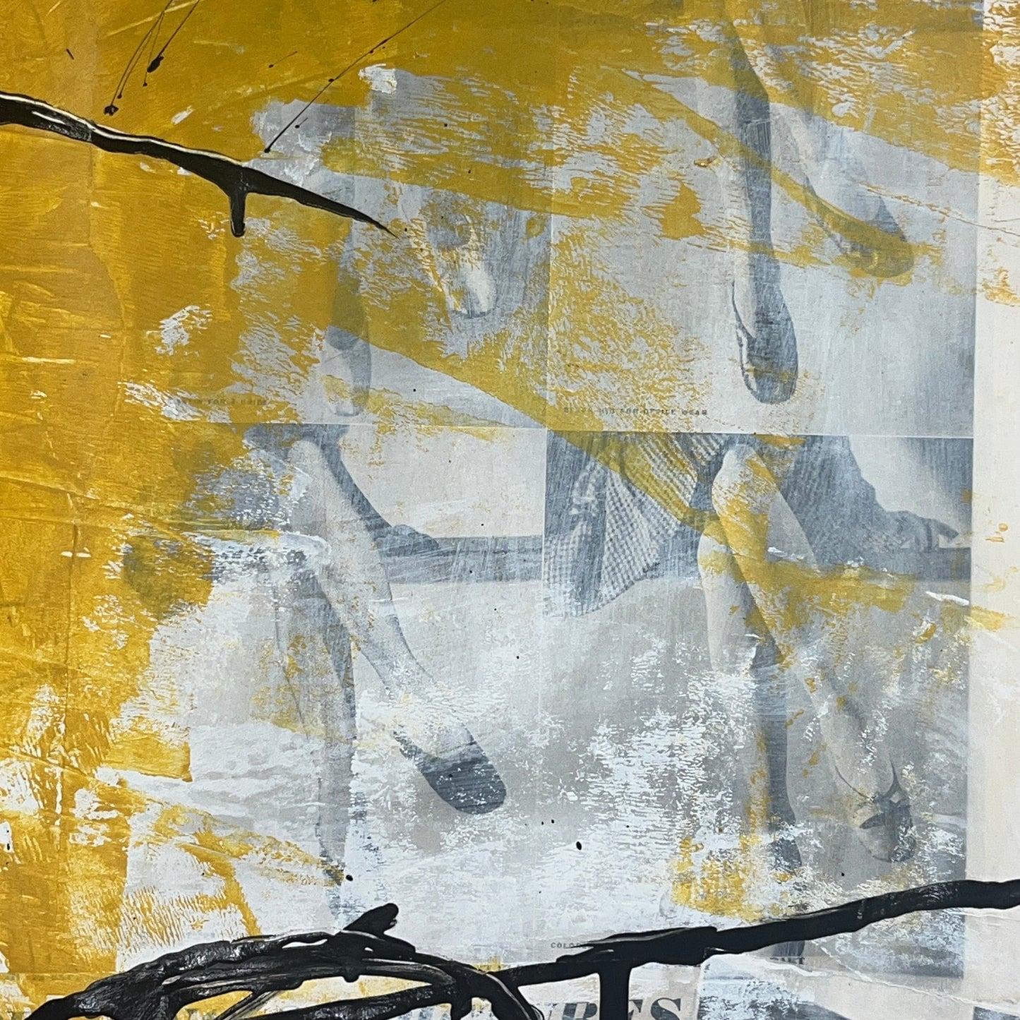 Original Mixed Media Abstract Modern Art Painting 18x24 "Absinthism" Signed