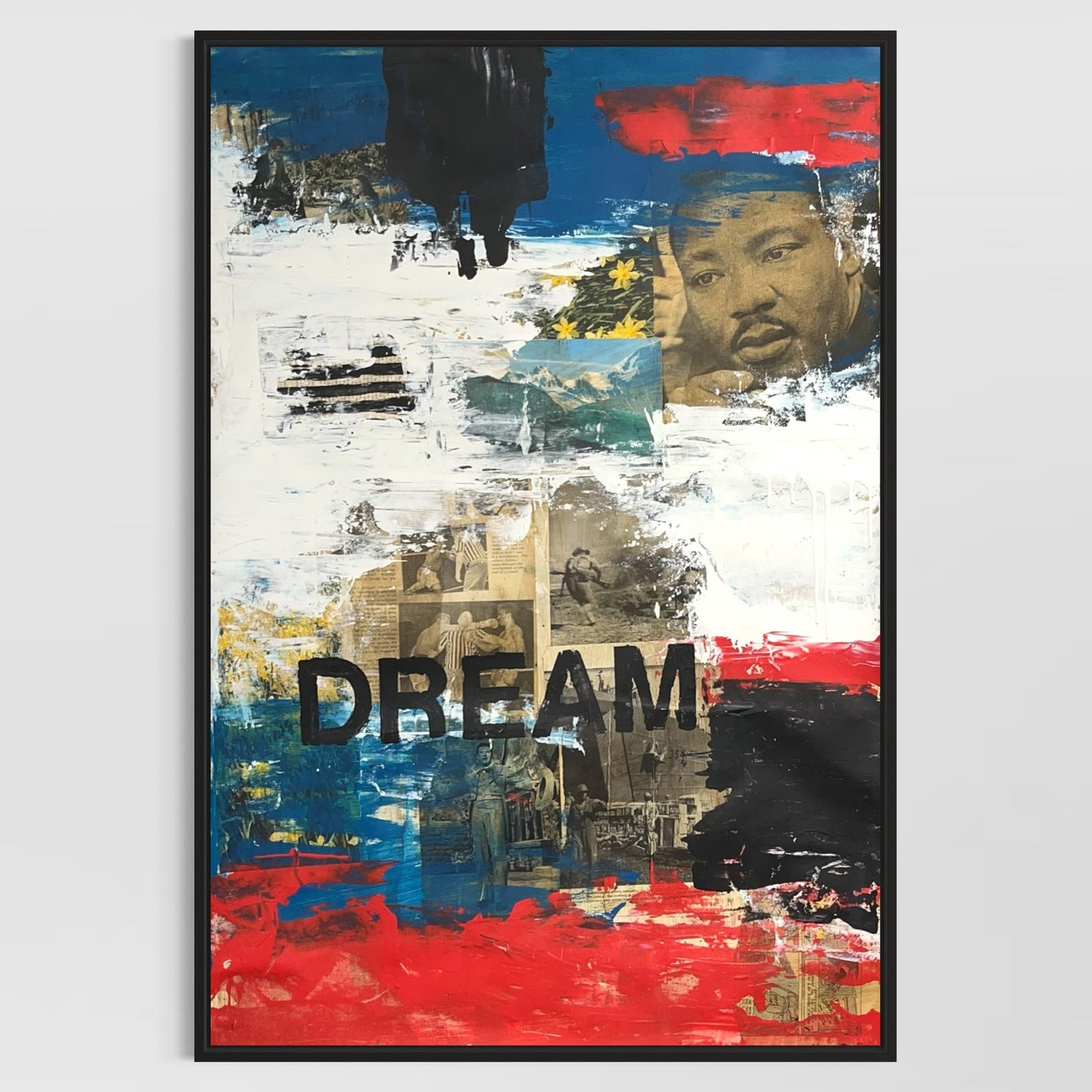 Original Mixed Media Abstract Modern Art Painting 24x36 "Dream" Signed
