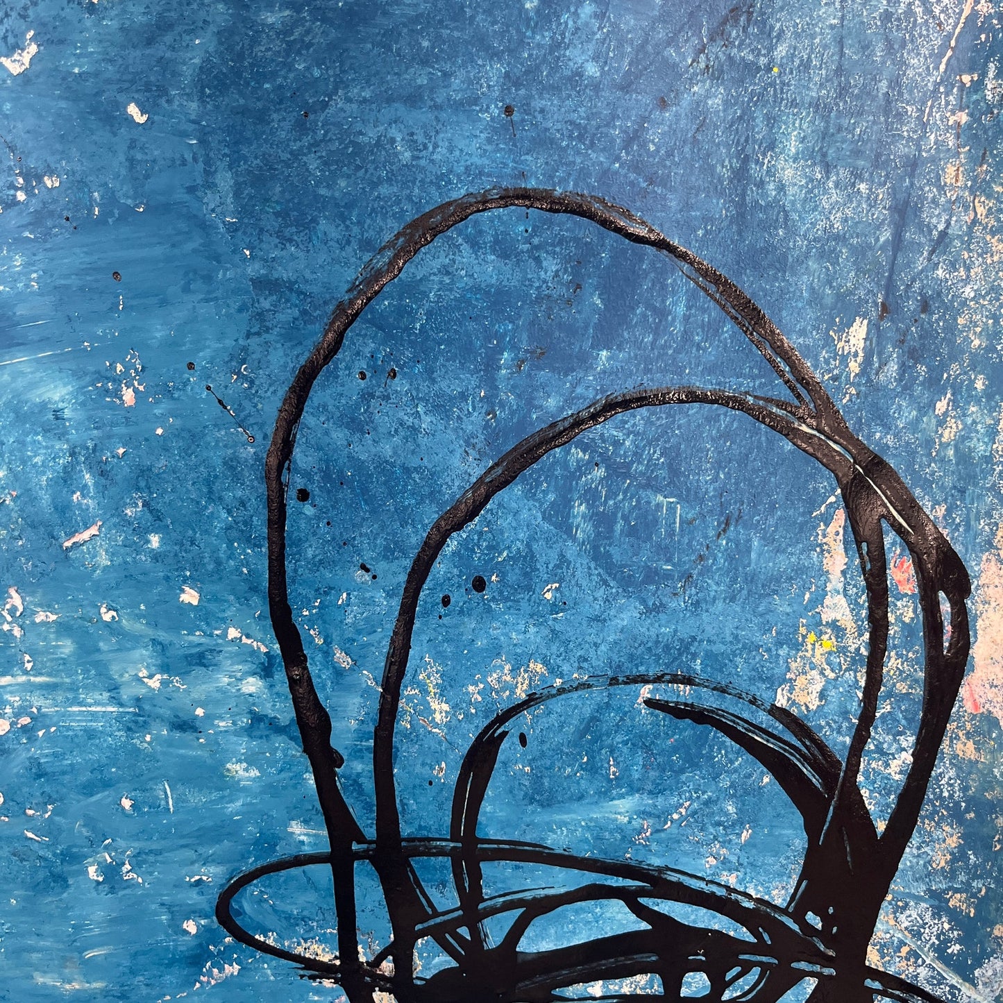 Original Mixed Media Abstract Modern Art Painting 18x24 "Sejunction" Signed
