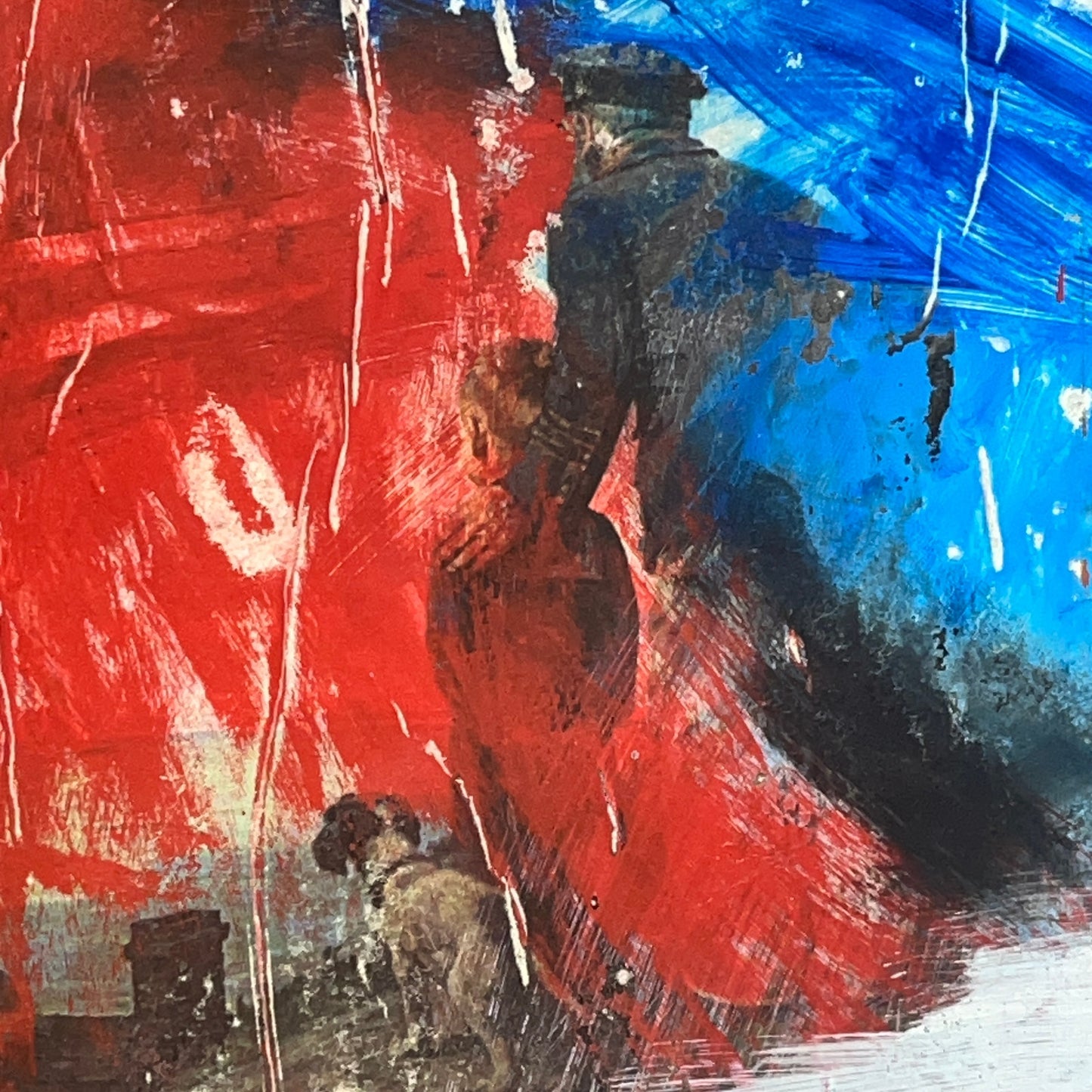 Original Mixed Media Abstract Modern Art Painting 24x36 "The World We Live In"