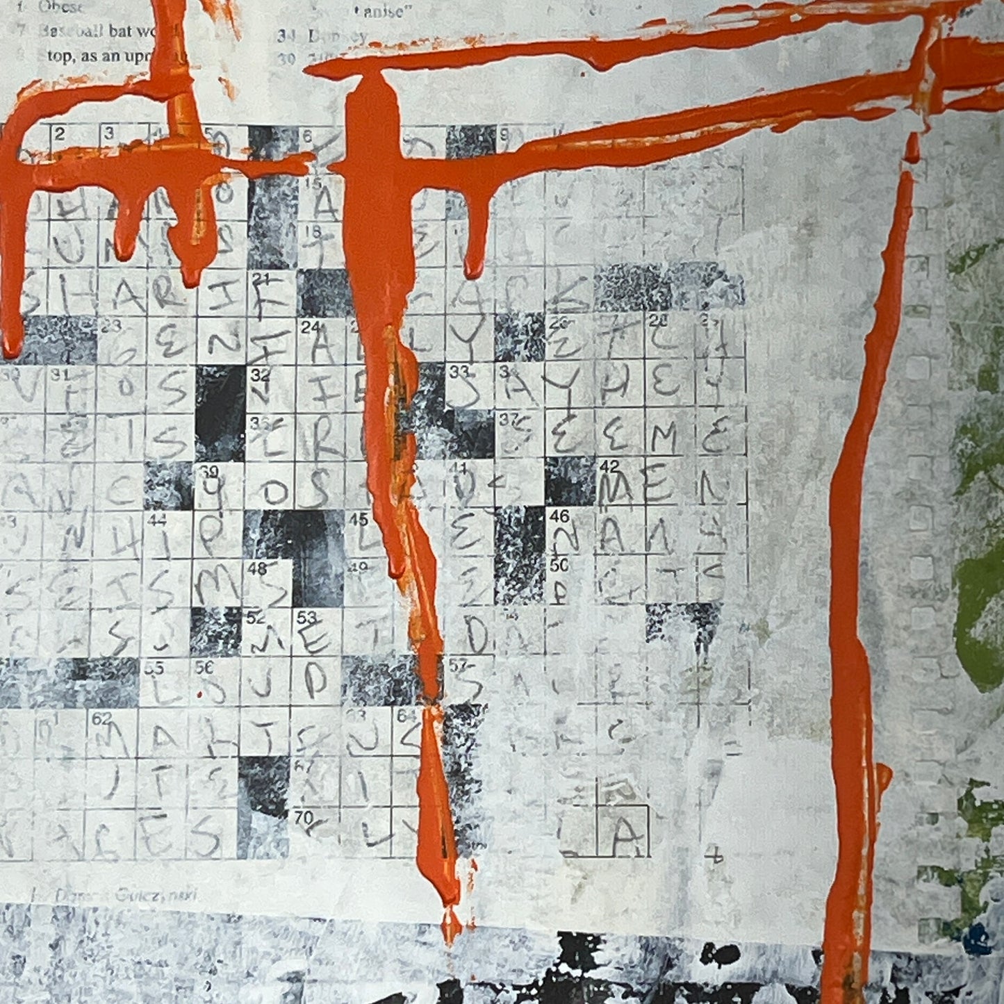 Original Mixed Media Abstract Modern Art Painting 18x24 "Phenetic" Signed