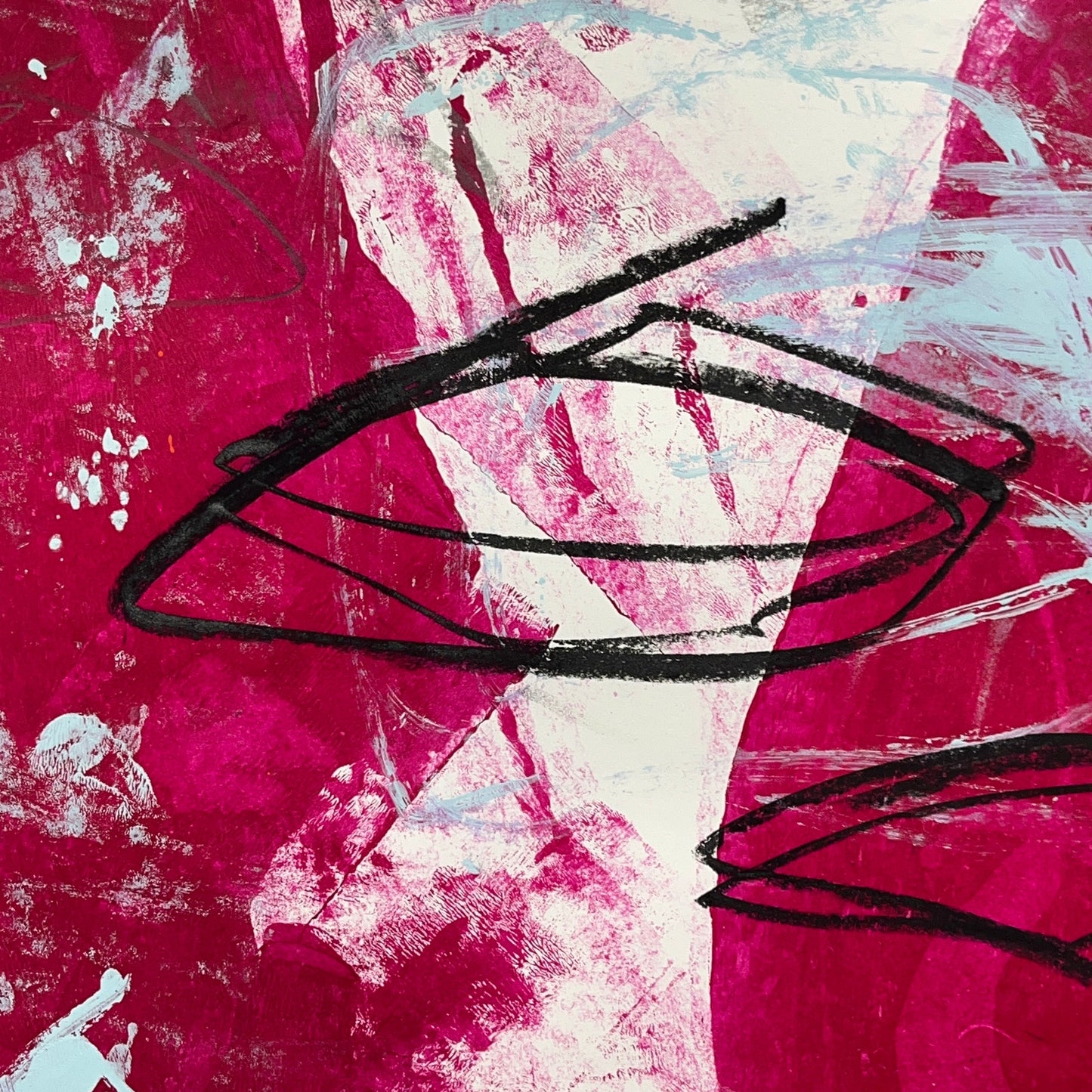 Original Mixed Media Abstract Modern Art Painting 24x36 "Spintherism" Signed