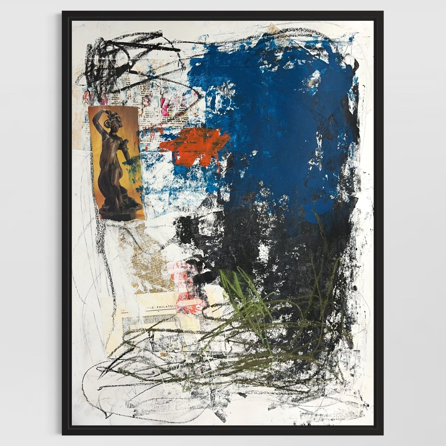 Original Mixed Media Abstract Modern Art Painting 18x24 "Megathermic" Signed