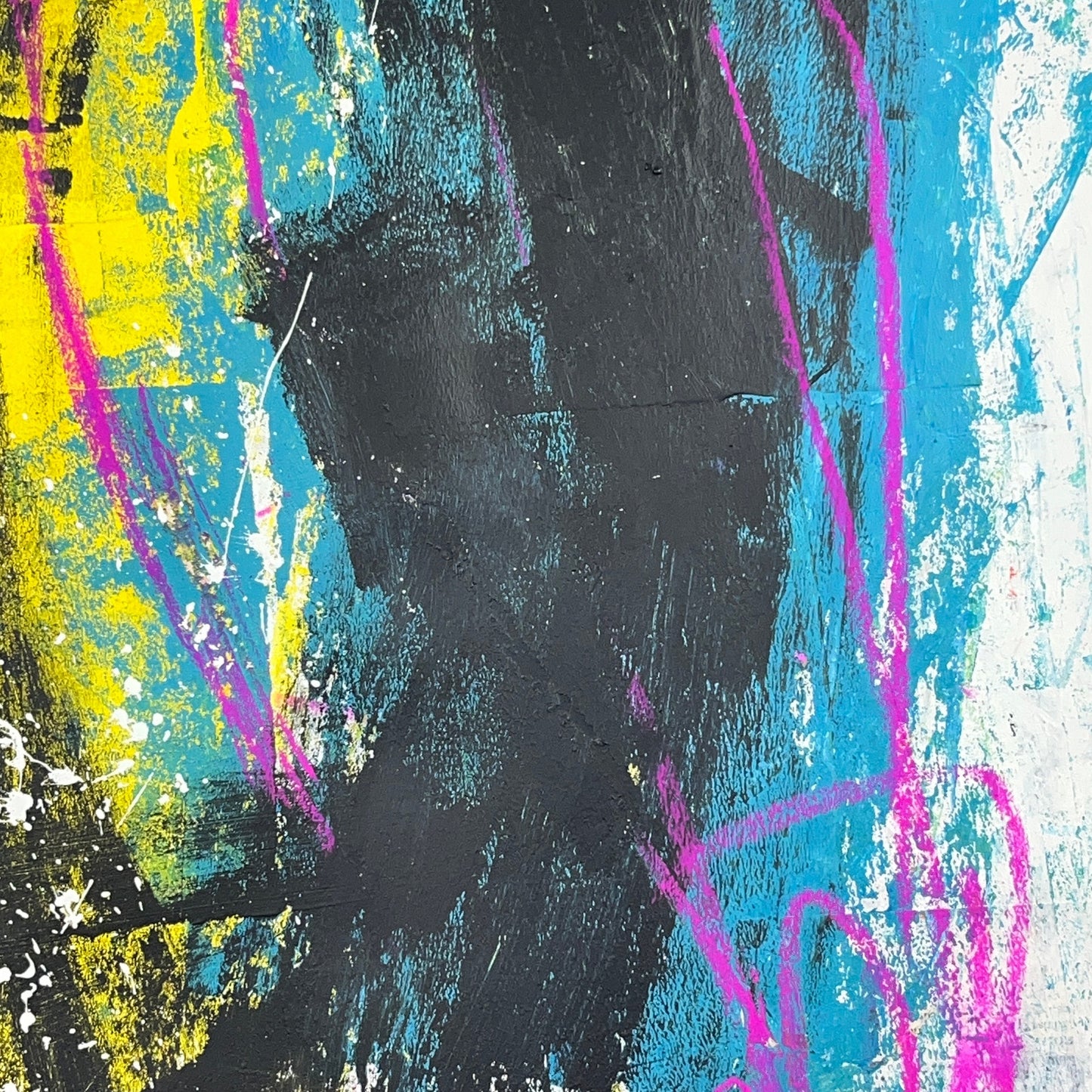 Original Mixed Media Abstract Modern Art Painting 18x24 "Irredentism" Signed