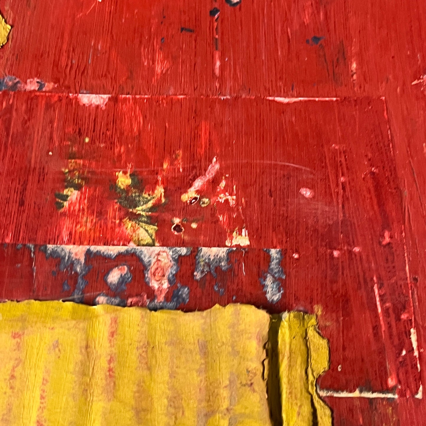 Original Mixed Media Abstract Art Collage Painting 11x14 "Coronation"