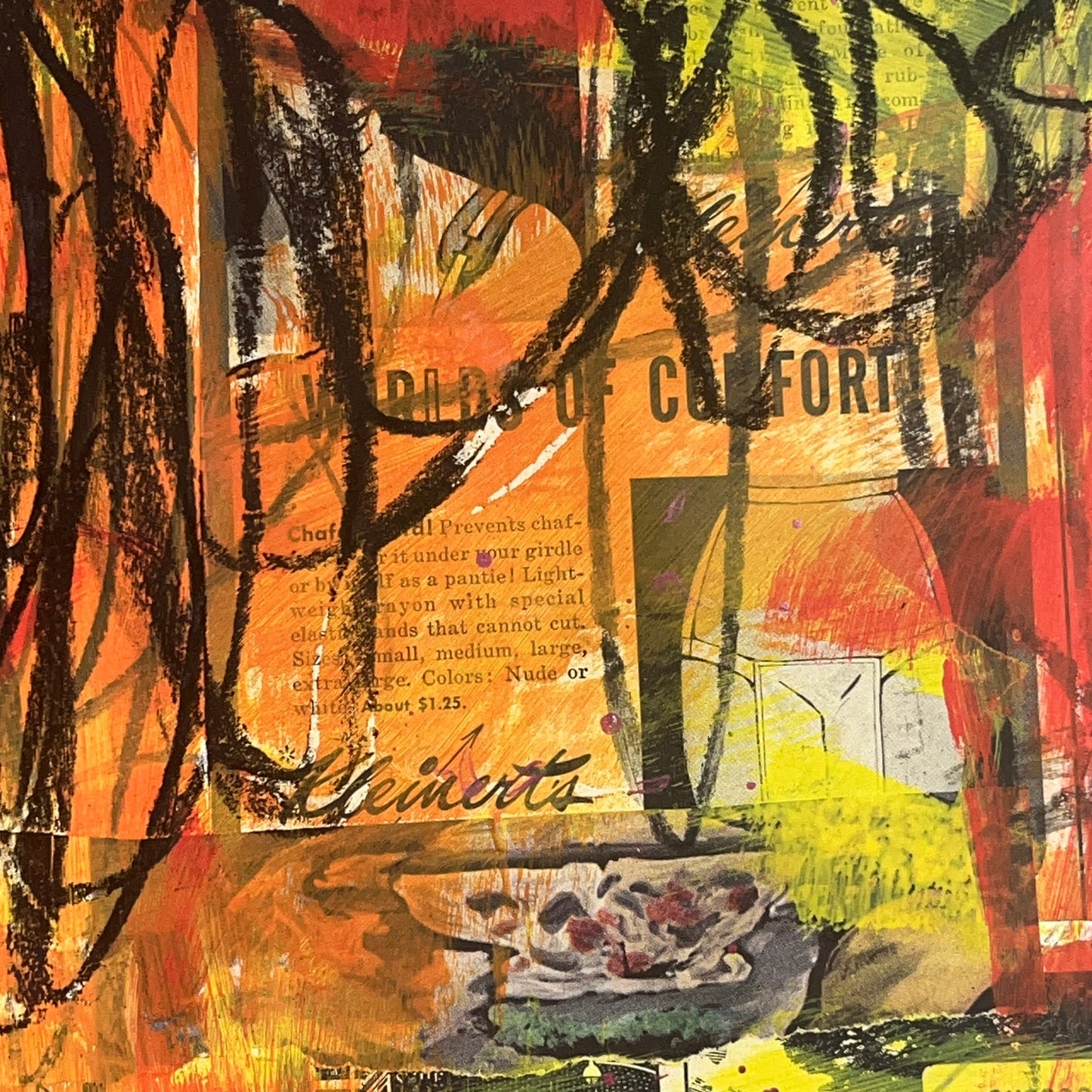 Original Mixed Media Abstract Modern Art Painting 18x24 "Pyrrhous" Signed