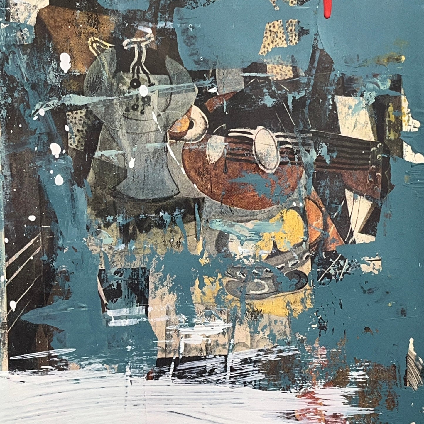 Original Mixed Media Abstract Modern Art Painting 24x36 "Cepaceous" Signed