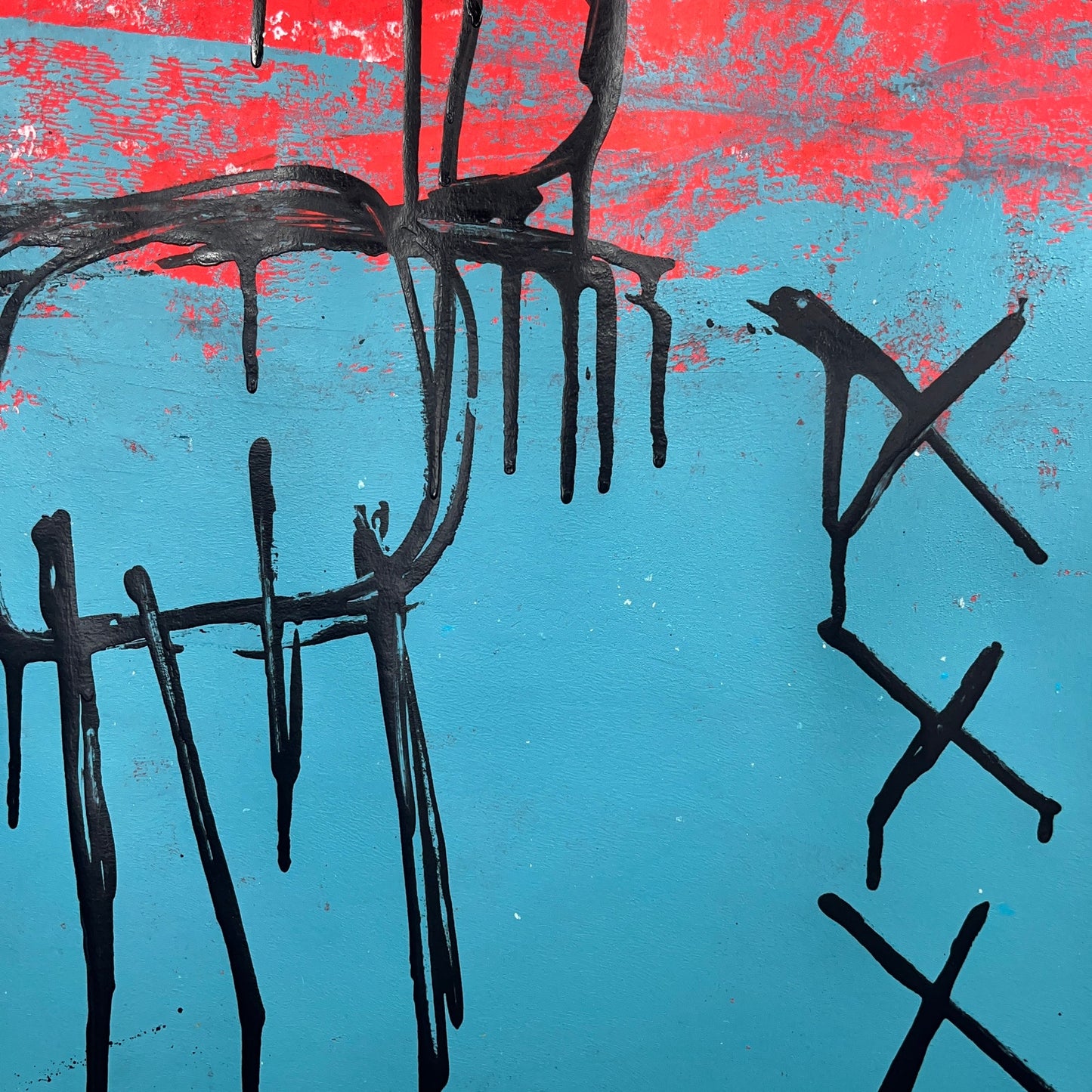 Original Mixed Media Abstract Modern Art Painting 18x24 "Polyonym" Signed