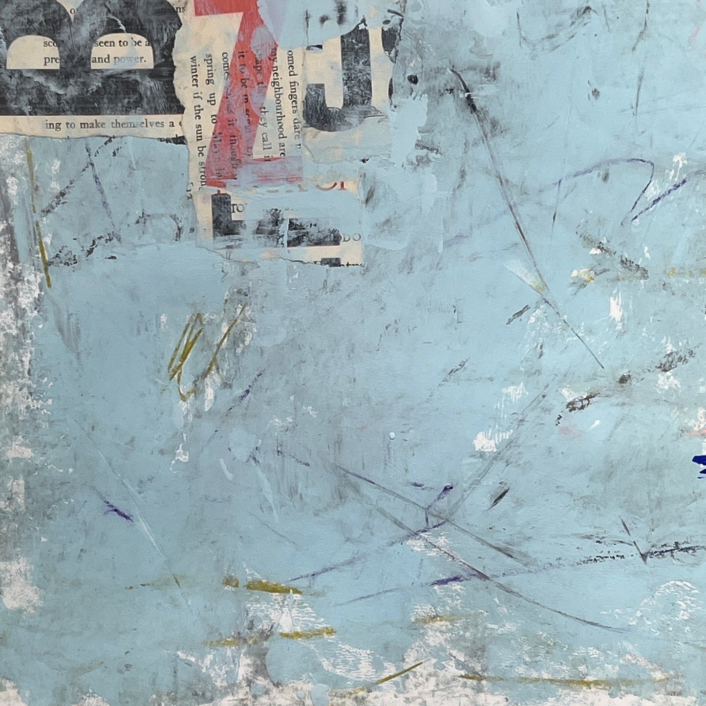 Original Mixed Media Abstract Modern Art Painting 18x24 "Burrstone" Signed