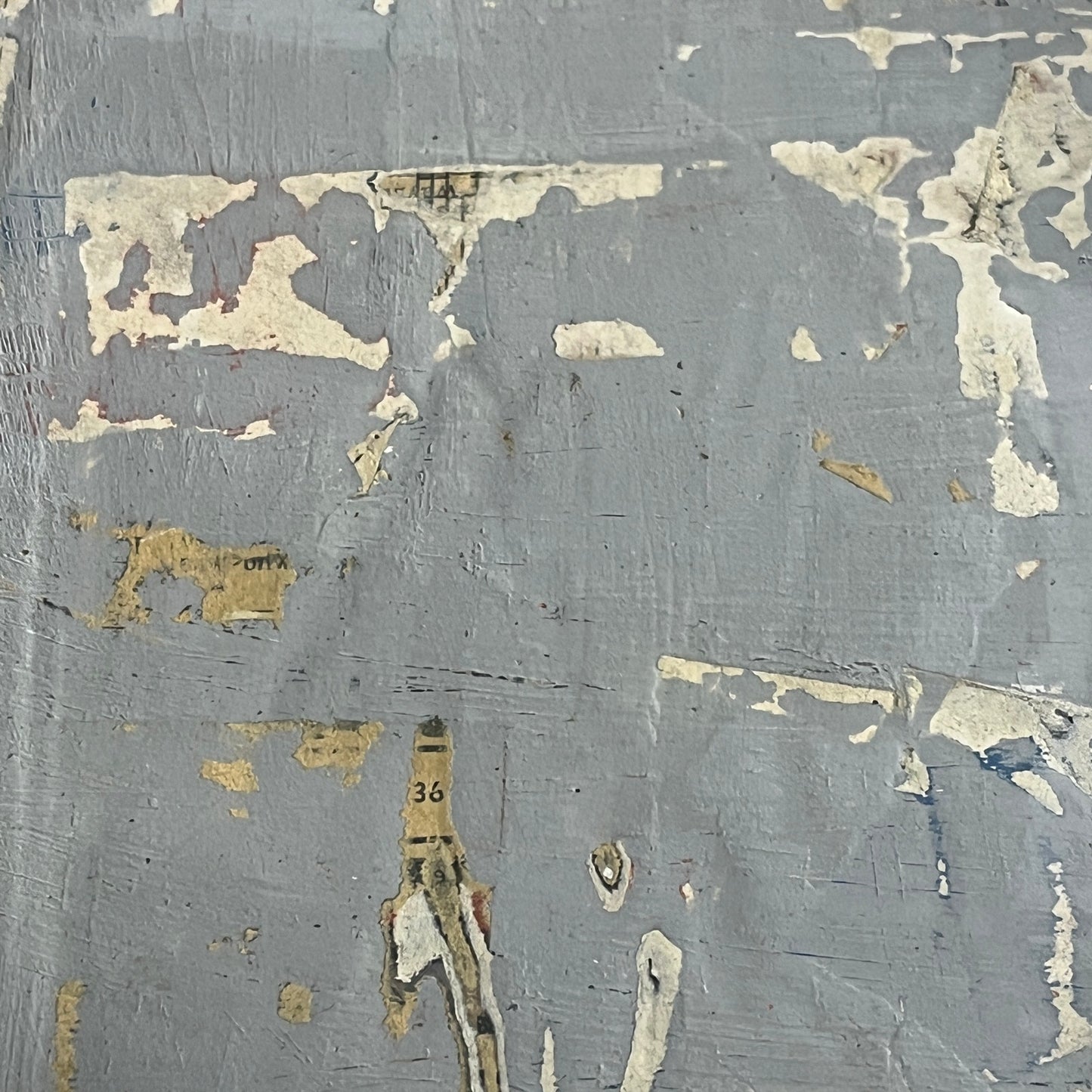 Original Mixed Media Abstract Art Collage Painting 11x14 "Fortell"