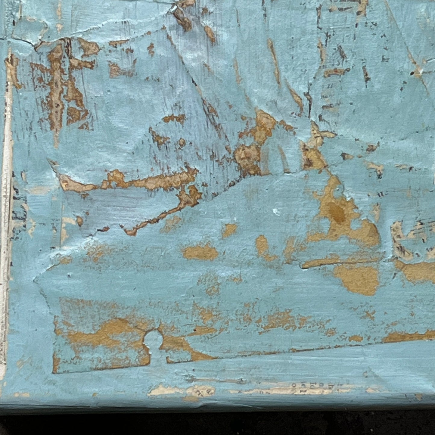 Original Mixed Media Modern Art Collage Painting on Canvas 12x16 "Tender"