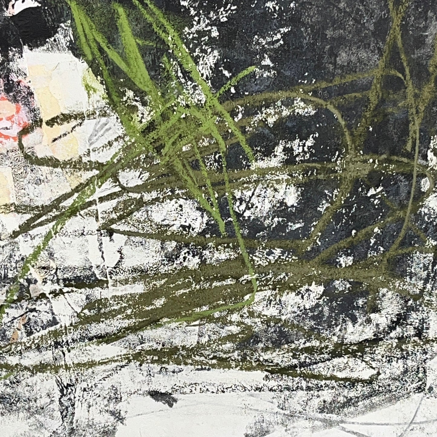 Original Mixed Media Abstract Modern Art Painting 18x24 "Megathermic" Signed