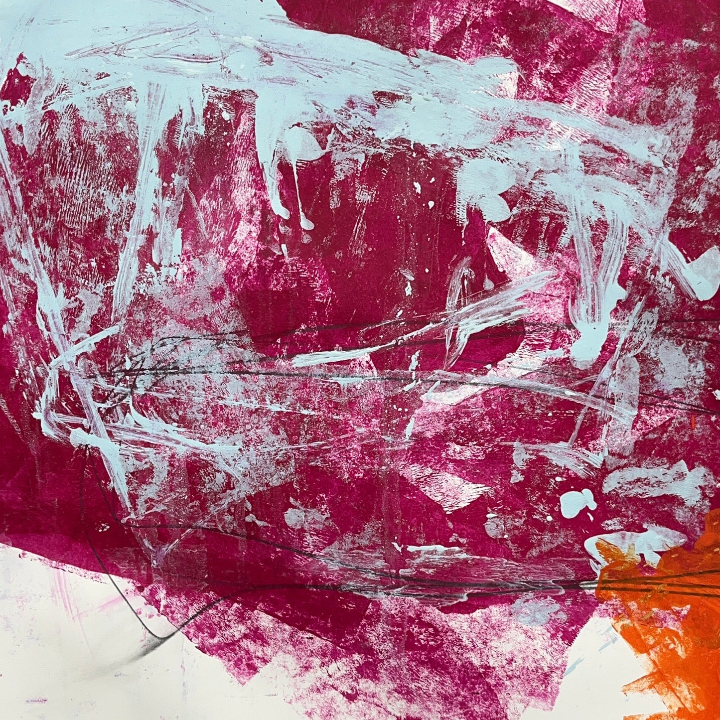Original Mixed Media Abstract Modern Art Painting 24x36 "Spintherism" Signed