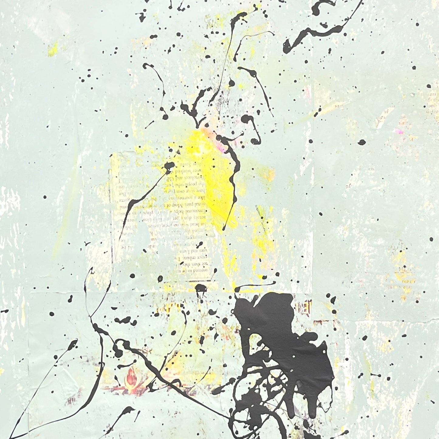 Original Mixed Media Abstract Modern Art Painting 24x36 "Schryari" Signed