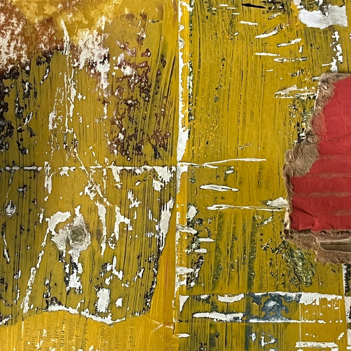 Original Mixed Media Abstract Art Collage Painting 11x14 "Brick"