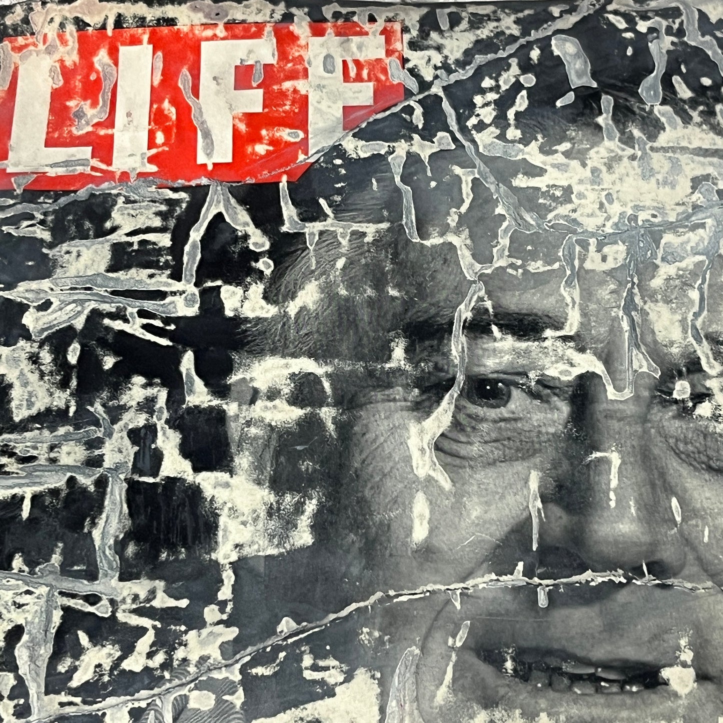 Original Mixed Media Art Collage 11x14 "Nov 8 1940 Life Magazine FDR Cover"