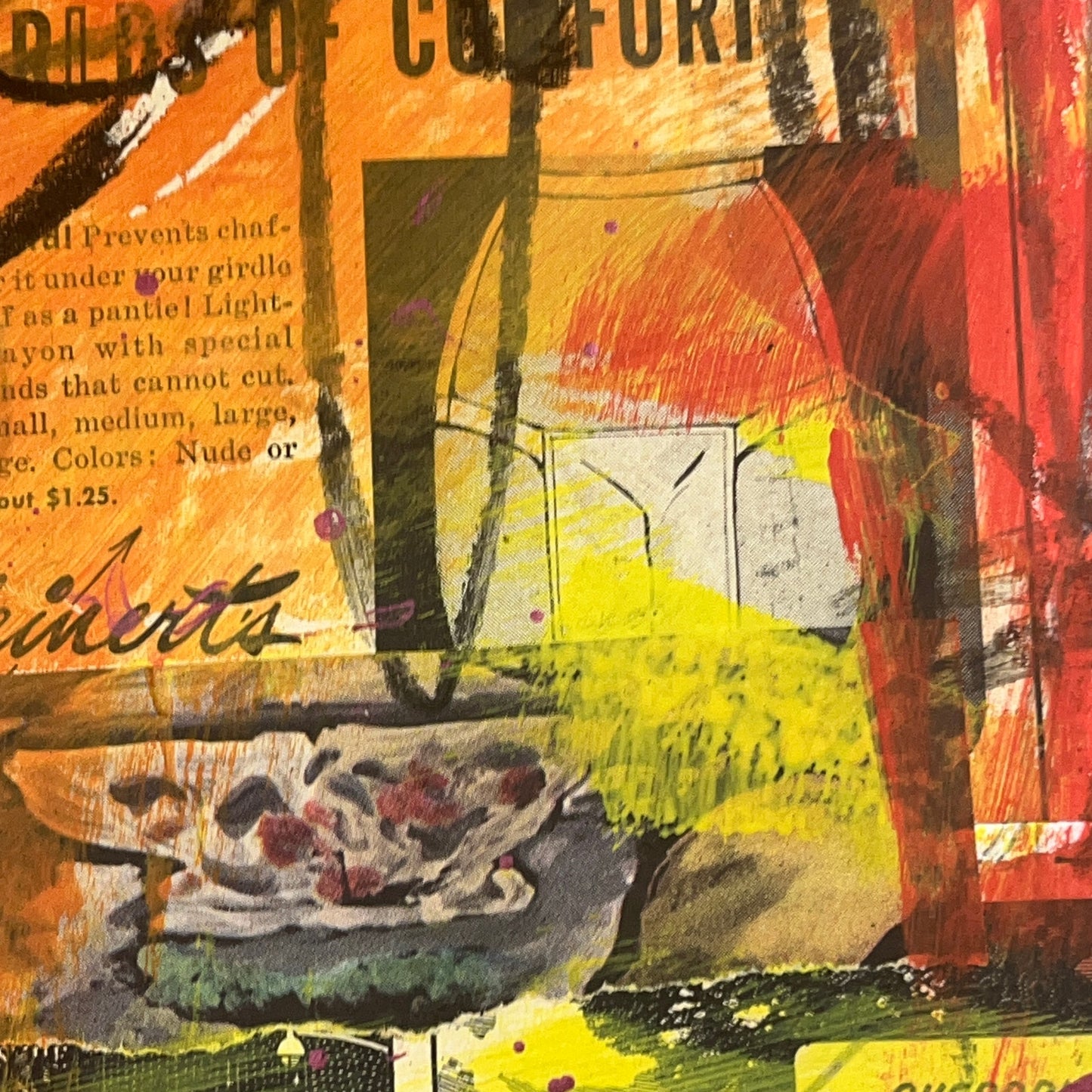 Original Mixed Media Abstract Modern Art Painting 18x24 "Pyrrhous" Signed
