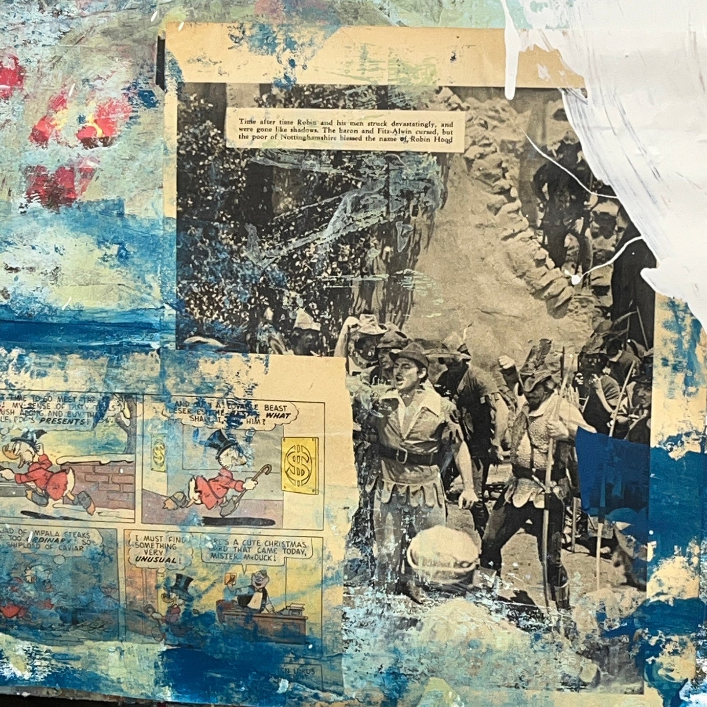Original Mixed Media Abstract Modern Art Painting 24x36 "Wrent" Signed