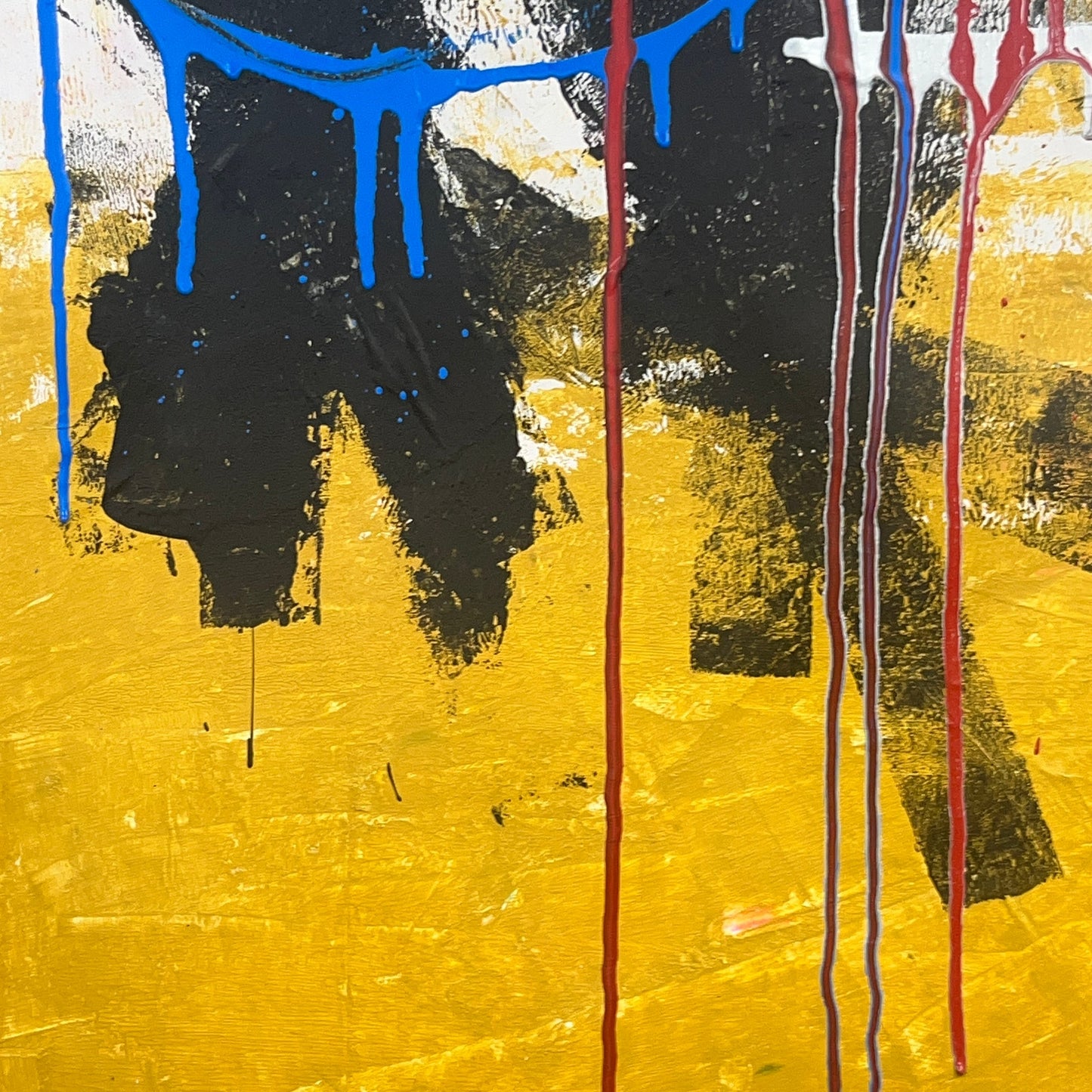 Original Mixed Media Abstract Modern Art Painting 18x24 "Miticide" Signed