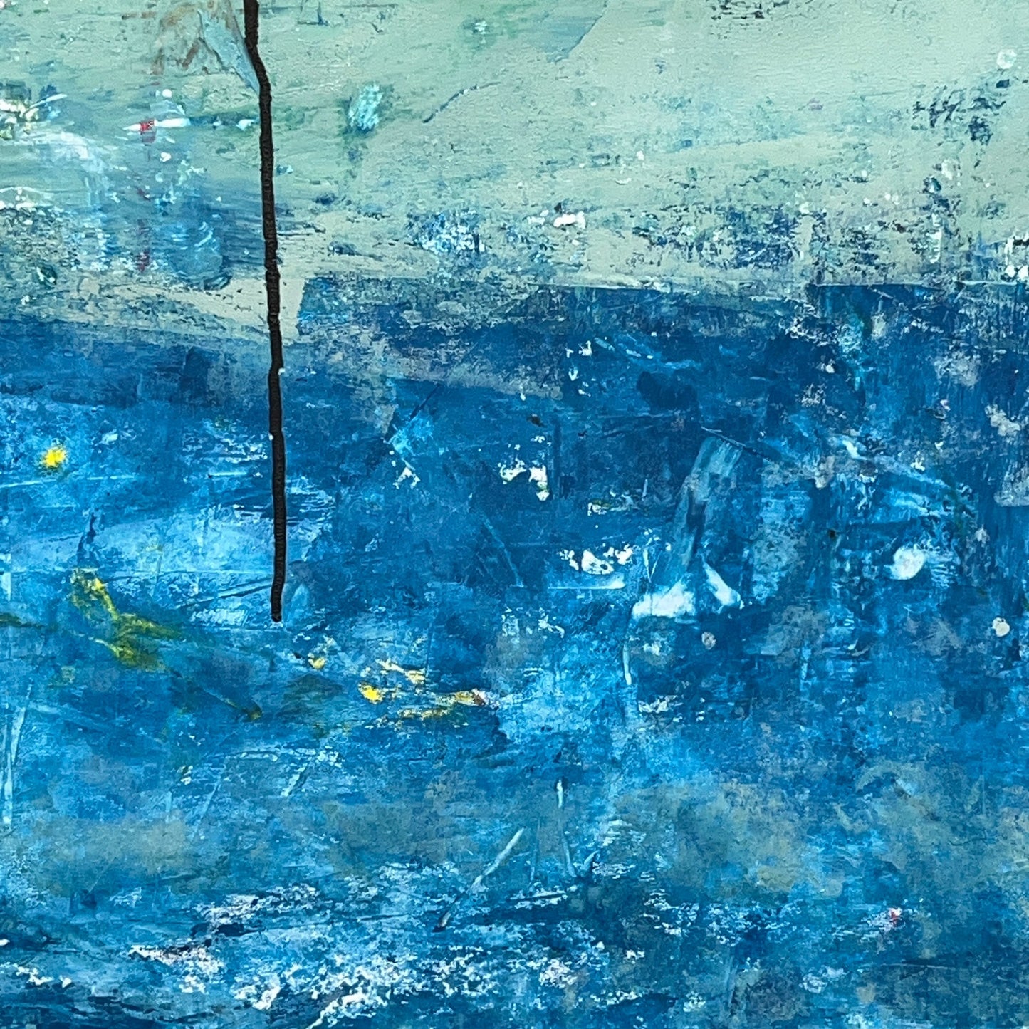 Original Mixed Media Abstract Modern Art Painting 24x36 "Ambit" Signed