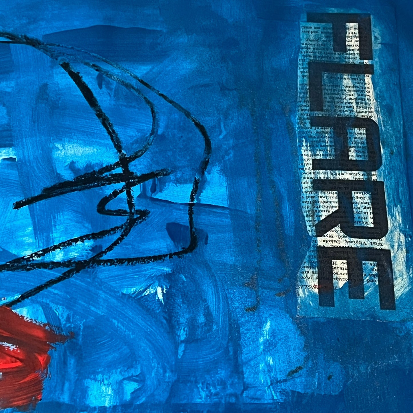 Original Mixed Media Abstract Art Painting 18x24 “Flare" Signed