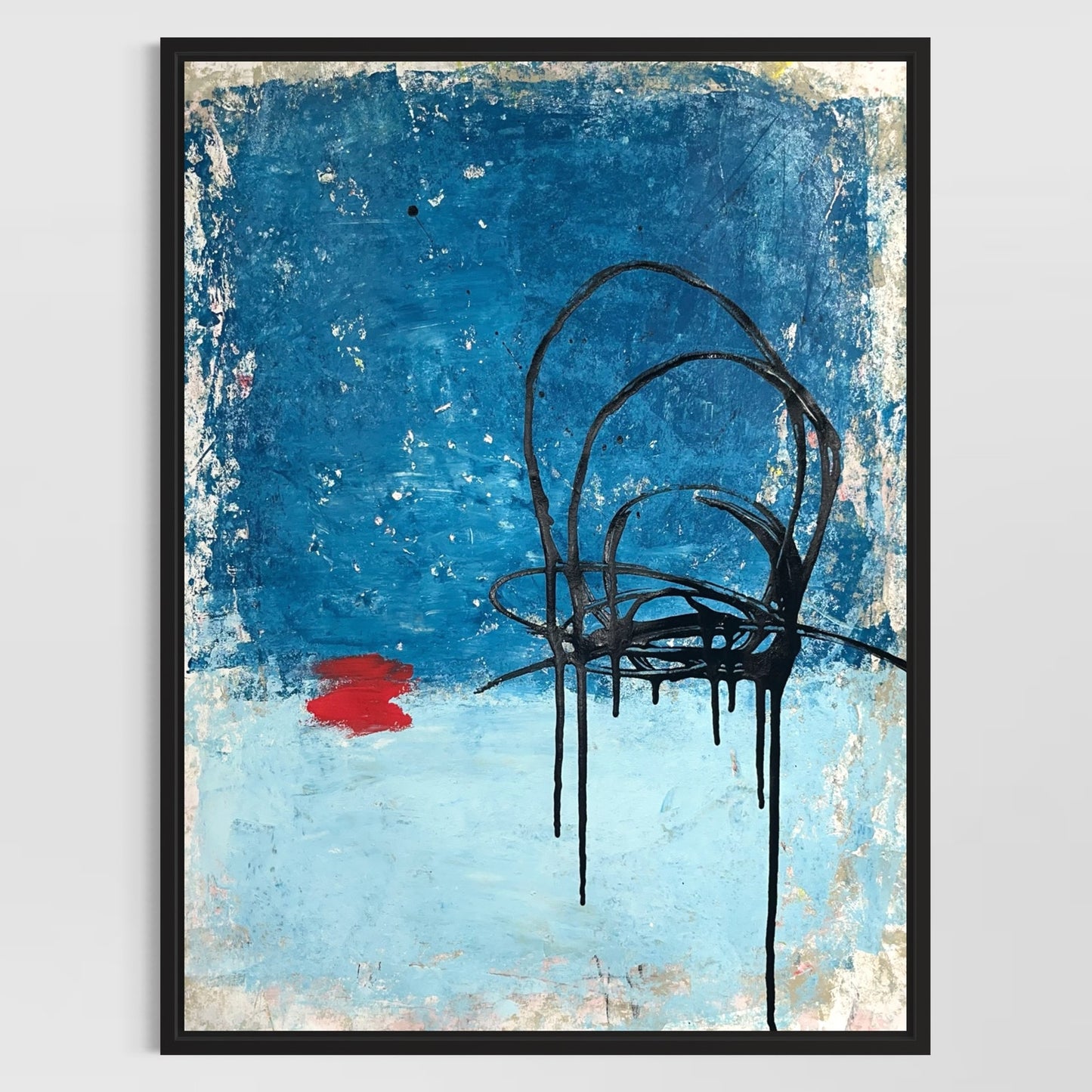 Original Mixed Media Abstract Modern Art Painting 18x24 "Sejunction" Signed