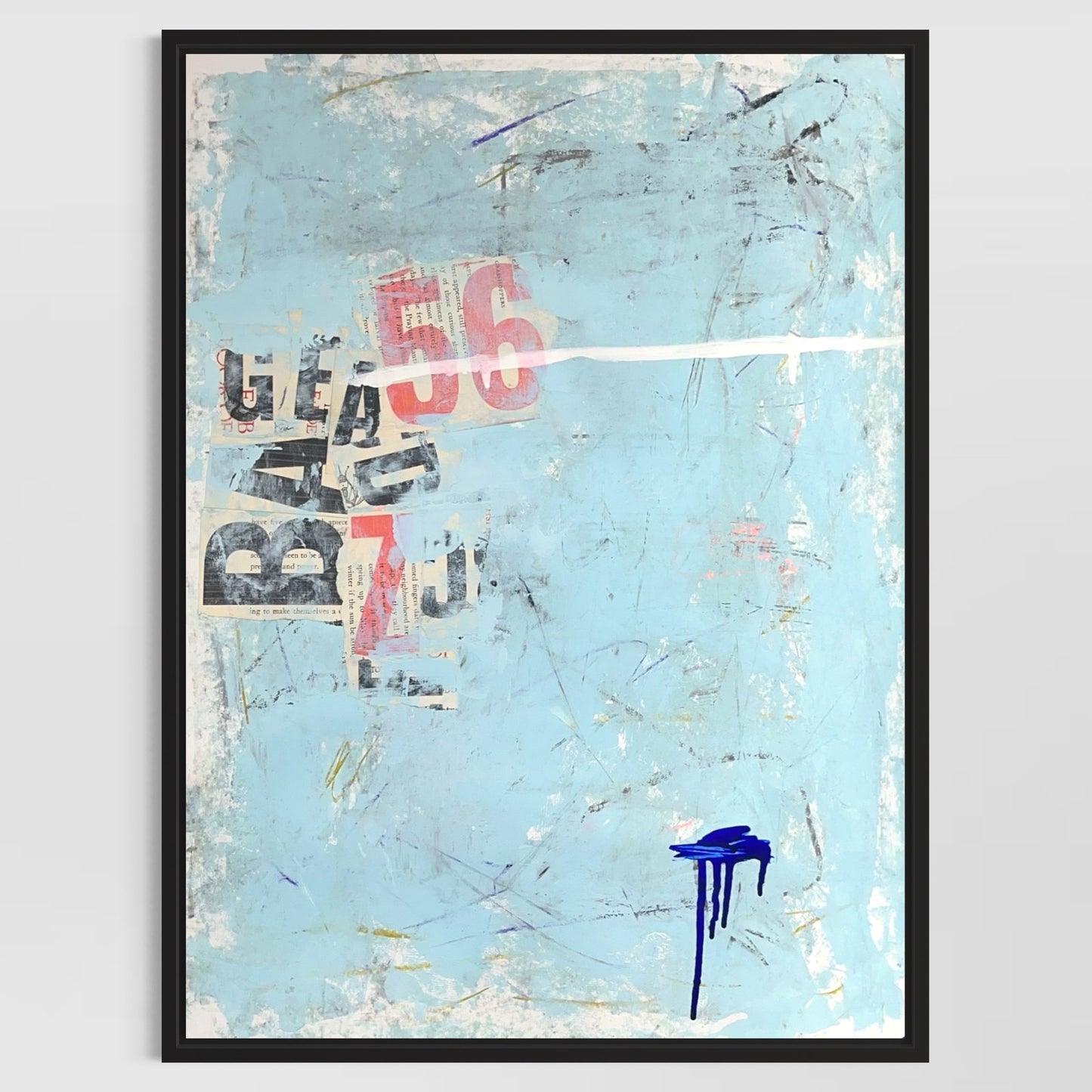 Original Mixed Media Abstract Modern Art Painting 18x24 "Burrstone" Signed