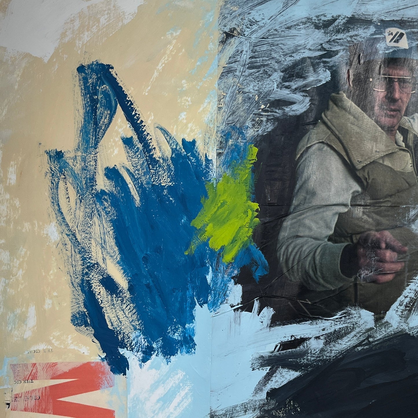 Original Mixed Media Abstract Modern Art Painting 18x24 "Esurient" Signed