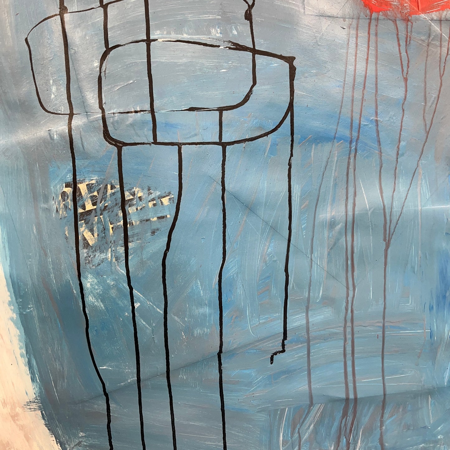 Original Mixed Media Abstract Modern Art Painting 24x36 "Ufo Report" Signed