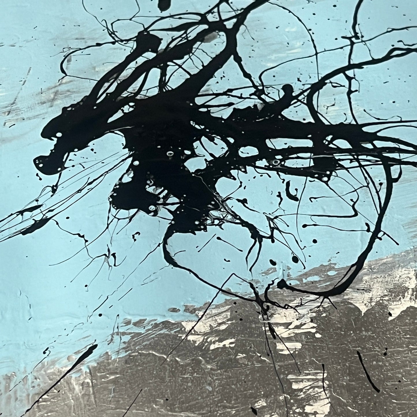 Original Mixed Media Abstract Art Painting 18x24 “Central North" Signed