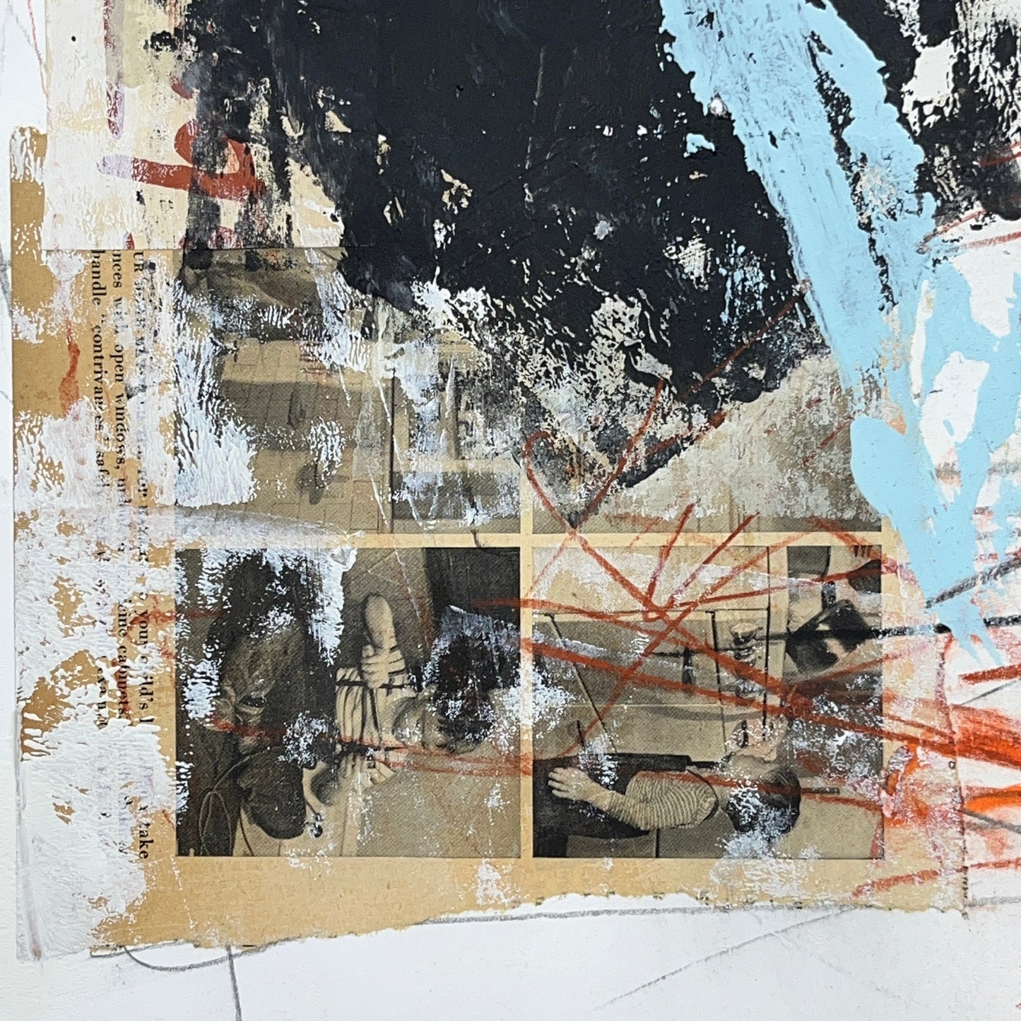 Original Mixed Media Abstract Modern Art Painting 18x24 "Loess" Signed