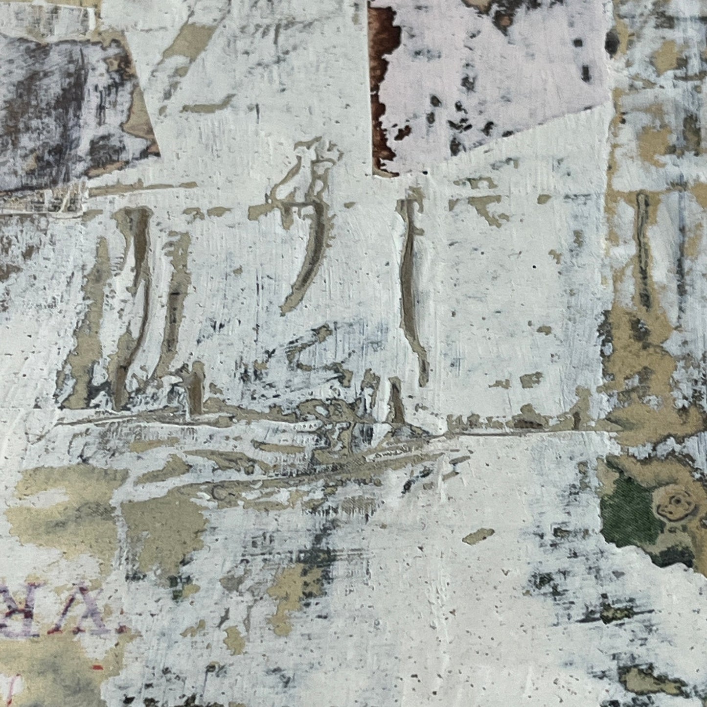 Original Mixed Media Abstract Art Collage Painting 11x14 "Beacon"