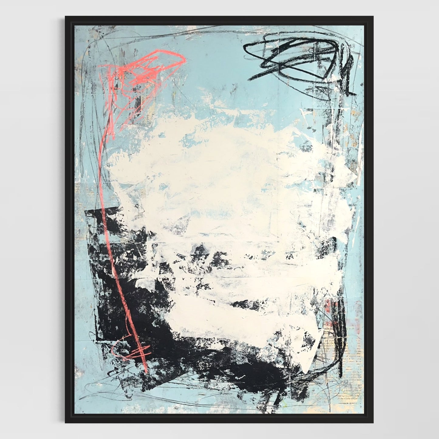 Original Mixed Media Abstract Modern Art Painting 18x24 "Jack-Block" Signed