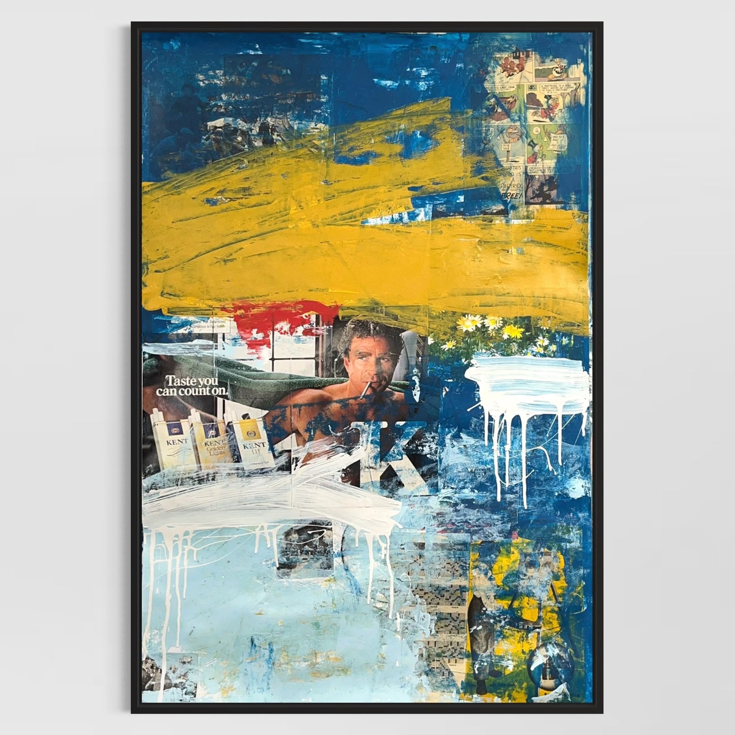 Original Mixed Media Abstract Modern Art Painting 24x36 "Decrudescence" Signed