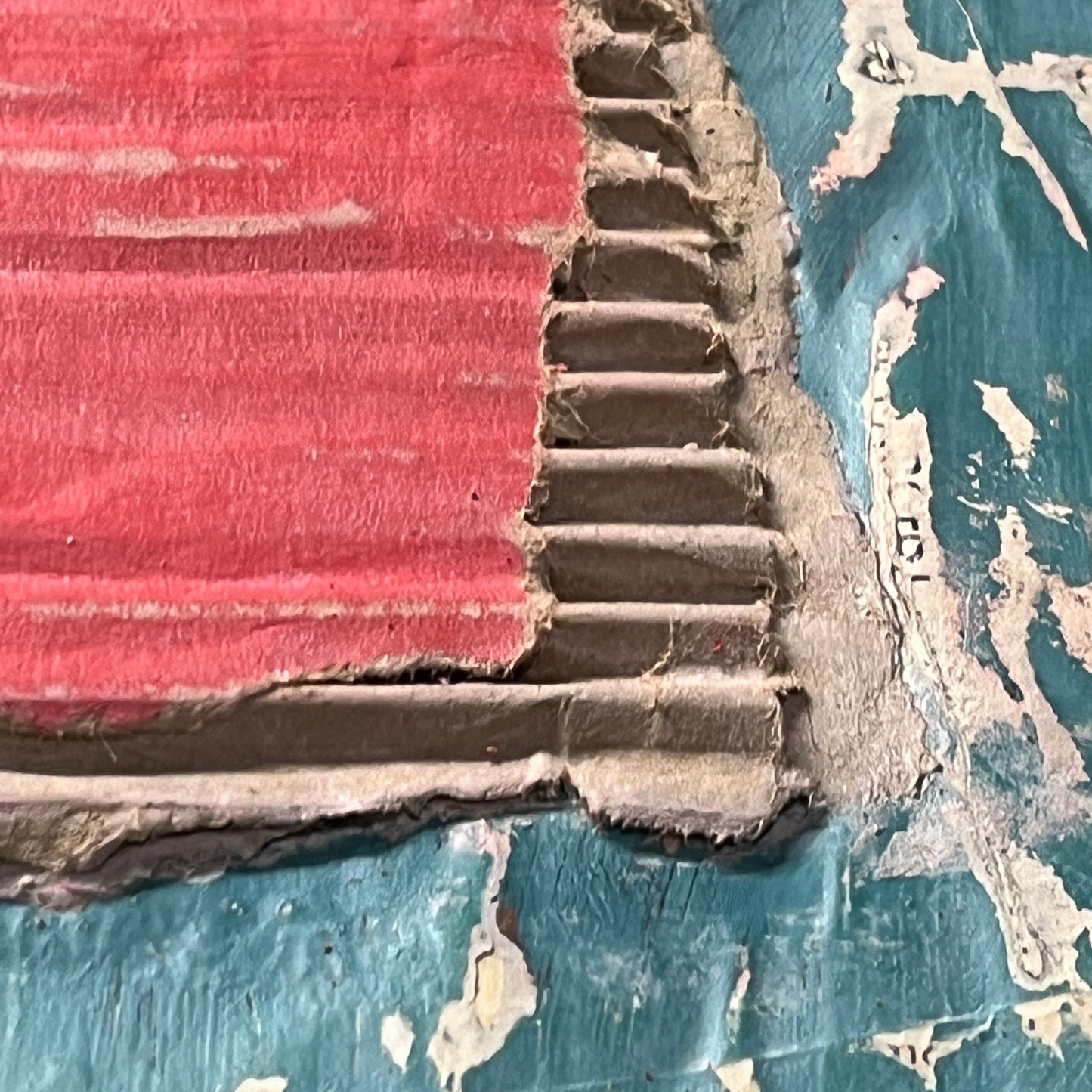 Original Mixed Media Abstract Art Collage Painting 11x14 "Area 23"