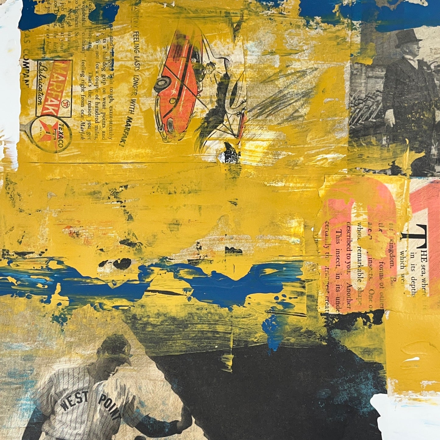 Original Mixed Media Abstract Modern Art Painting 18x24 "DAP" Signed