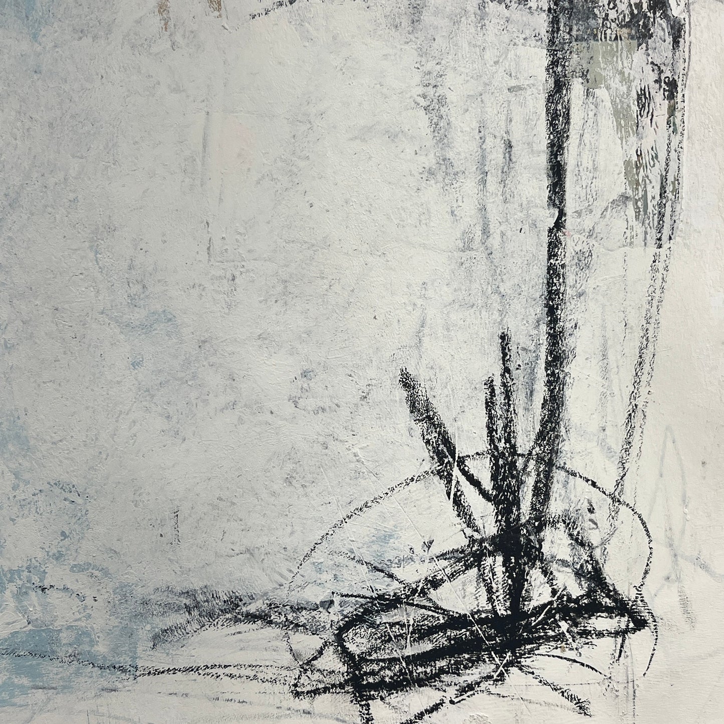 Original Mixed Media Abstract Modern Art Painting 18x24 "Zamarra" Signed