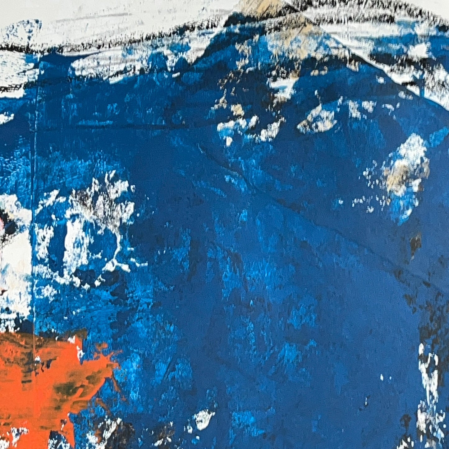 Original Mixed Media Abstract Modern Art Painting 18x24 "Megathermic" Signed