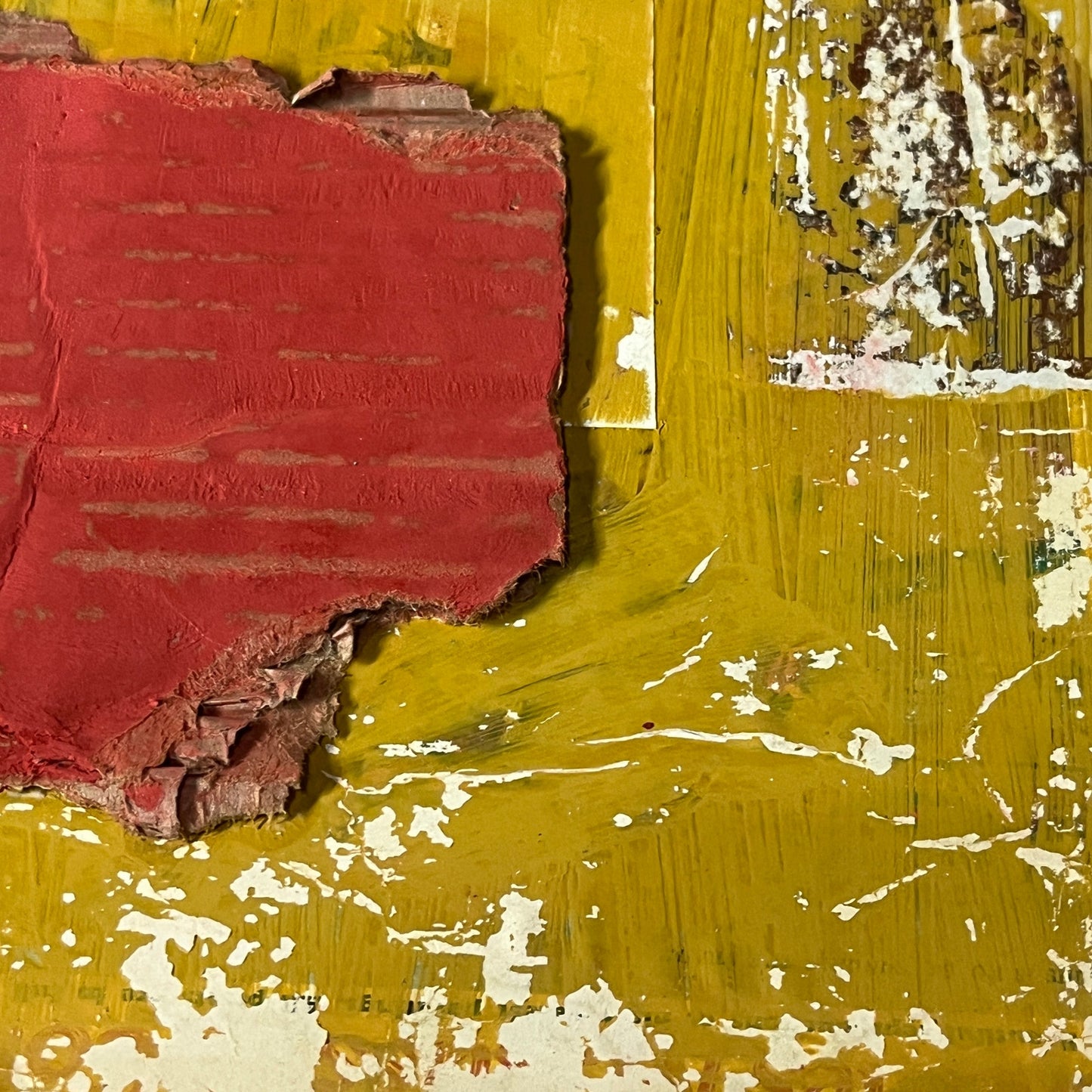 Original Mixed Media Abstract Art Collage Painting 11x14 "Mesa"