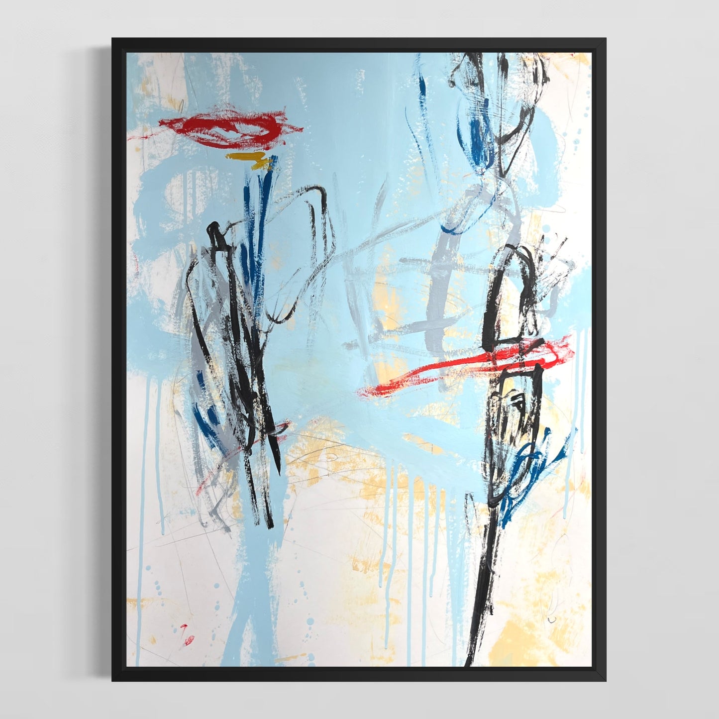 Original Mixed Media Abstract Modern Art Painting 18x24 "Rimple" Signed