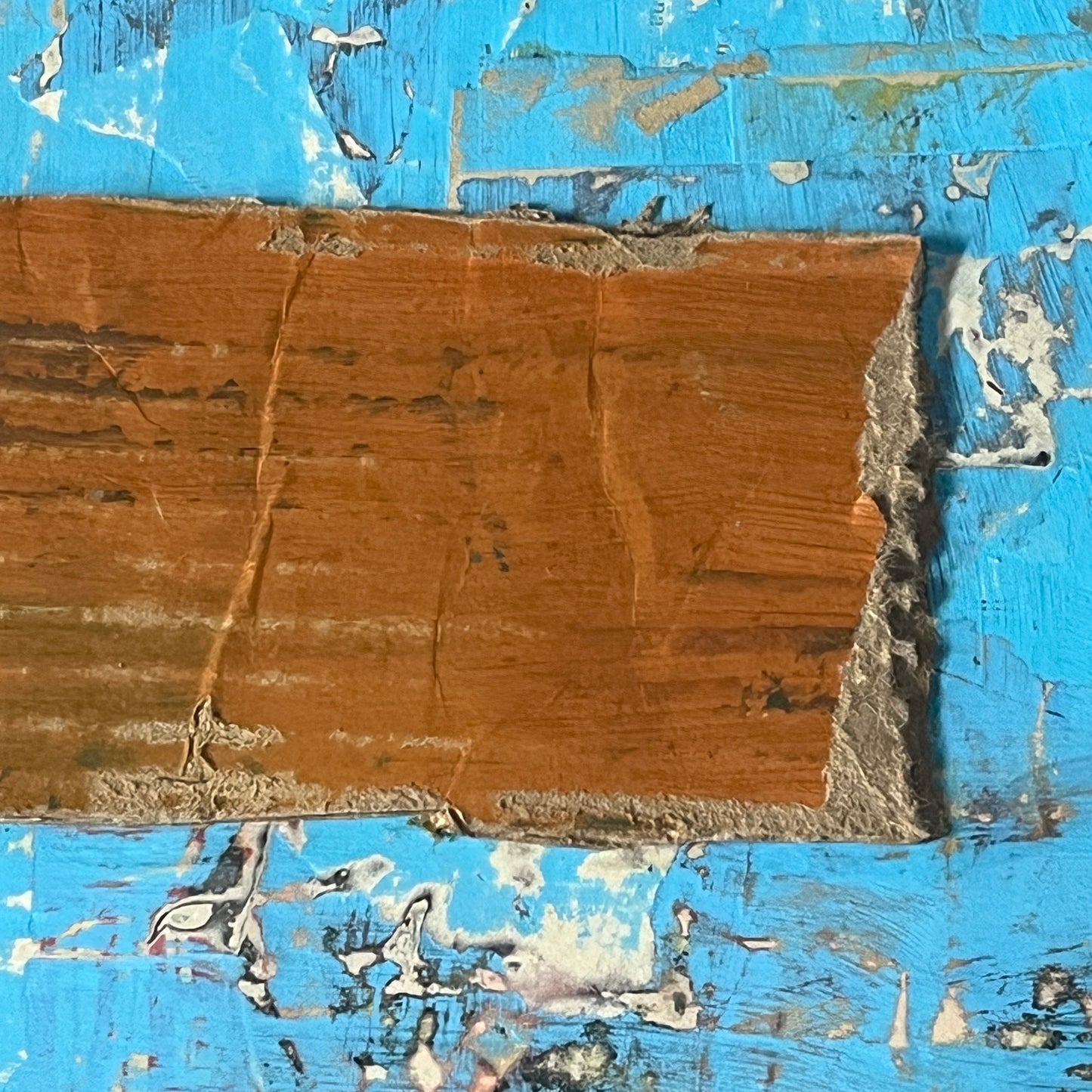 Original Mixed Media Abstract Art Collage Painting 9x12 "Chide"