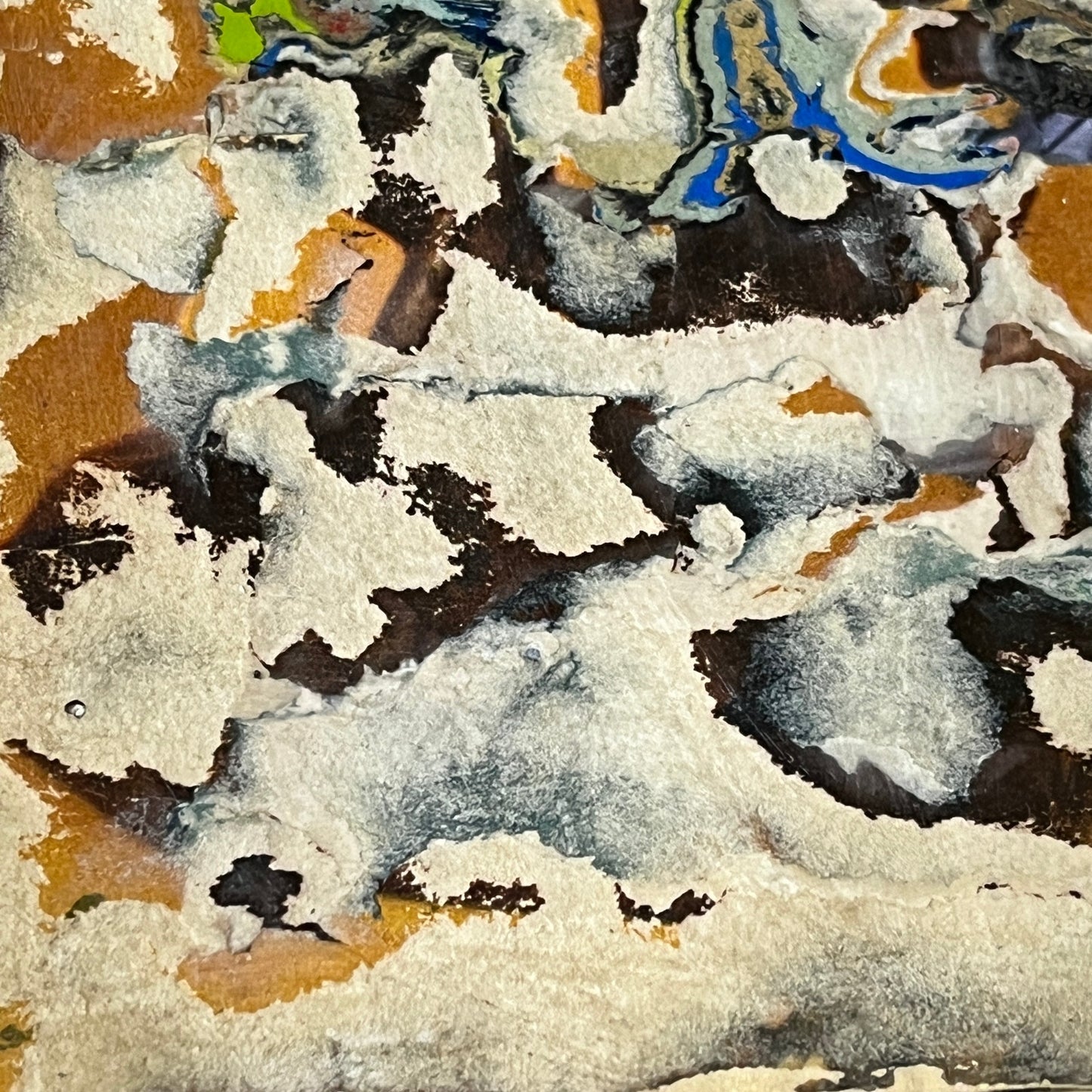 Original Mixed Media Abstract Art Collage 9x12 "1949 Arizona Highways Magazine"