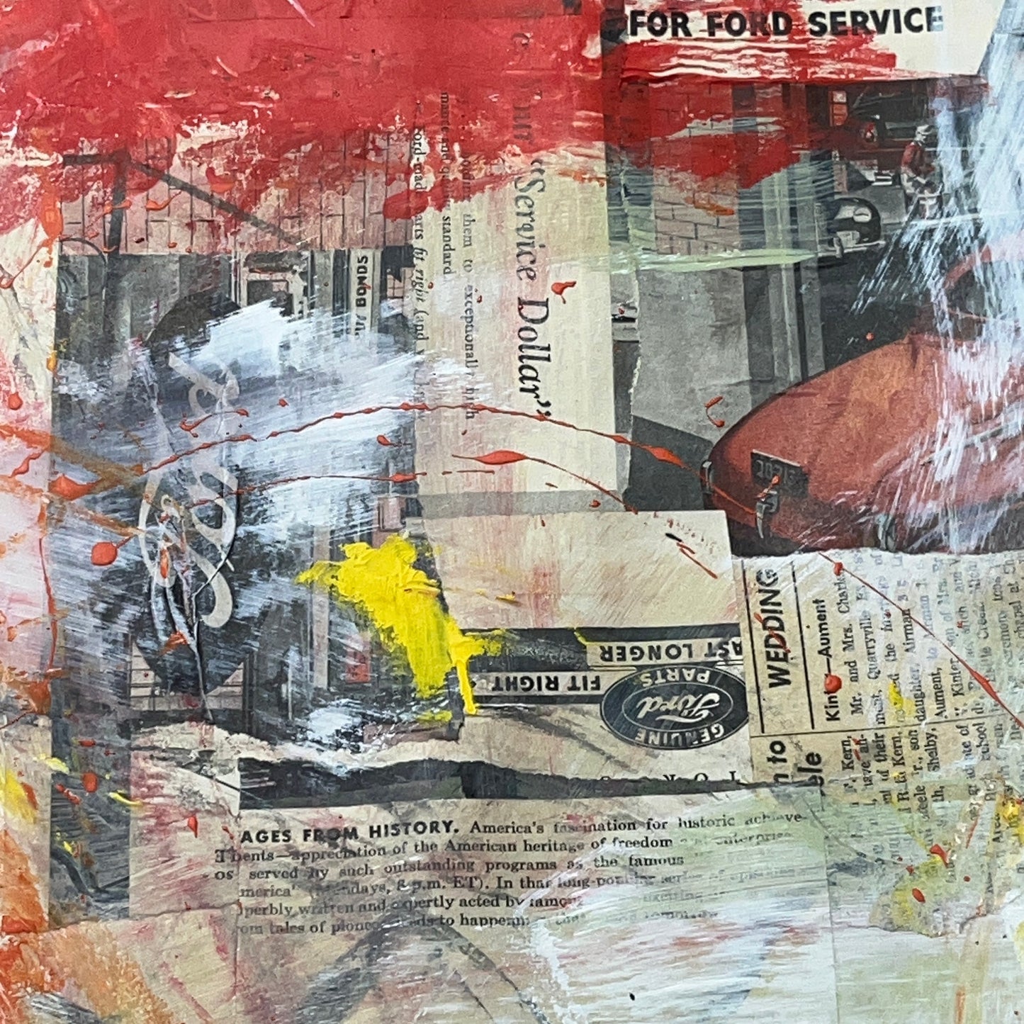 Original Mixed Media Abstract Art Painting 18x24 “Back Home" Signed