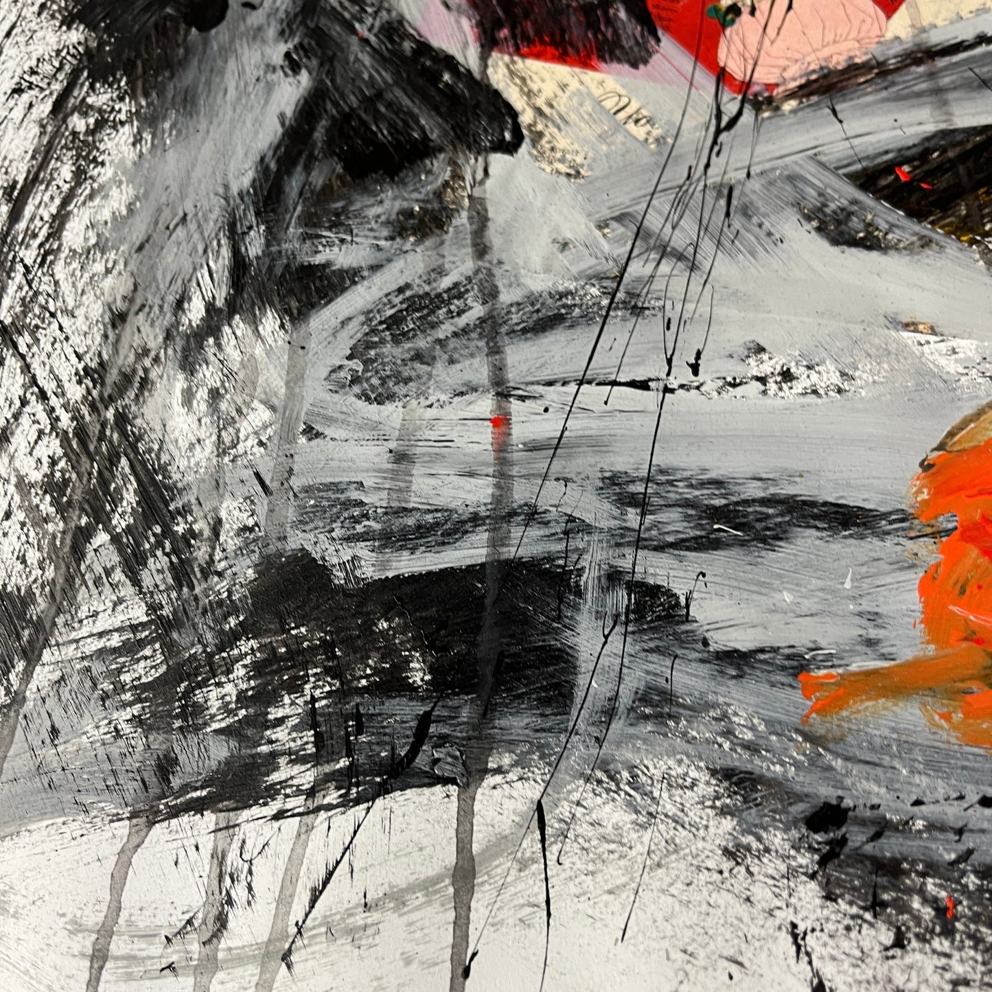 Original Mixed Media Abstract Art Painting 18x24 “Unmistakably" Signed