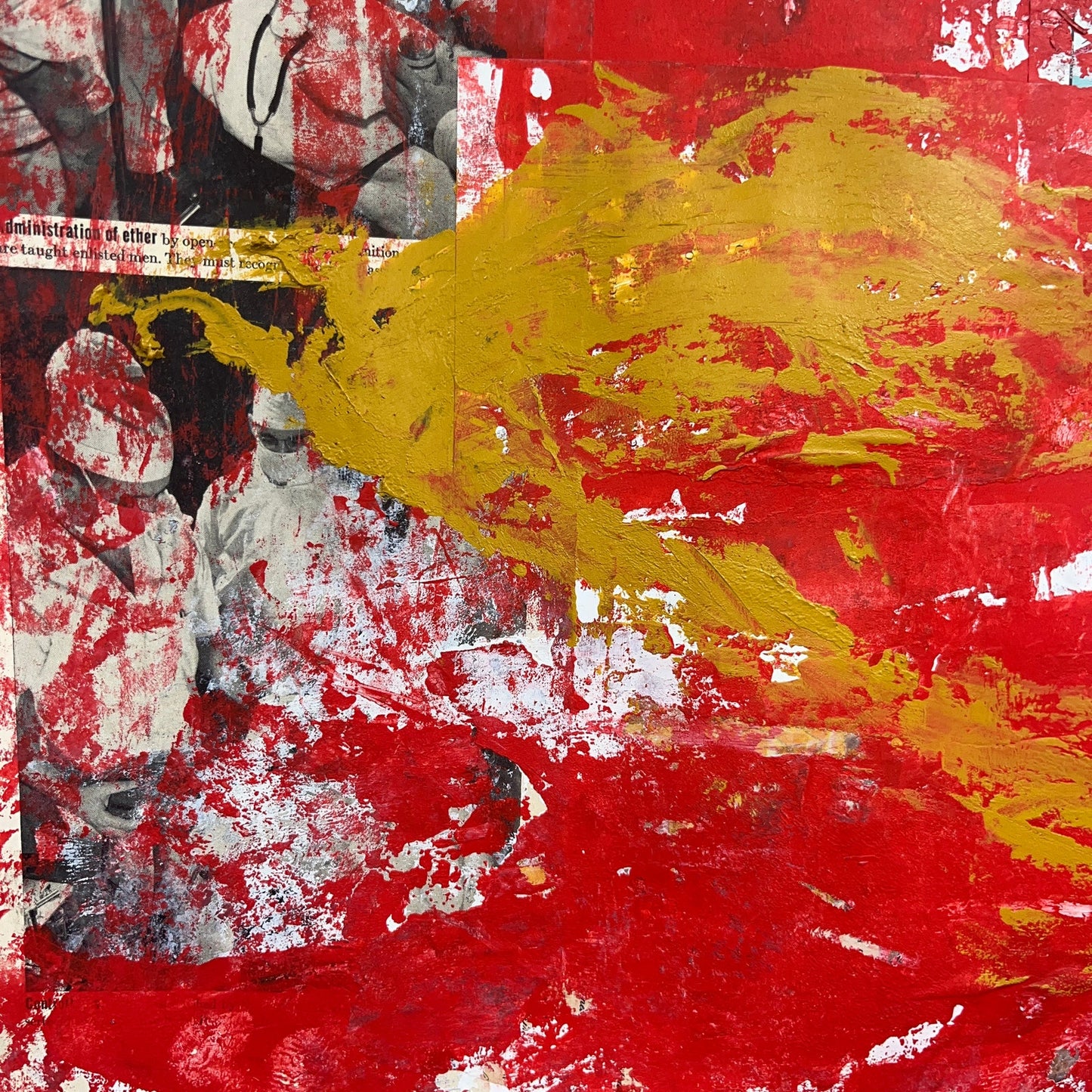 Original Mixed Media Abstract Modern Art Painting 18x24 "Retrogress" Signed