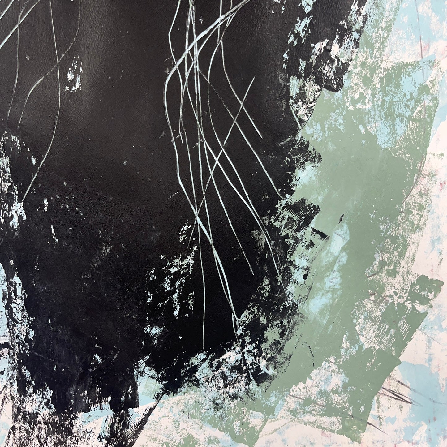 Original Mixed Media Abstract Modern Art Painting 18x24 "Affusion" Signed