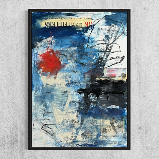 Original Mixed Media Abstract Modern Art Painting 18x24 “Filters" Signed