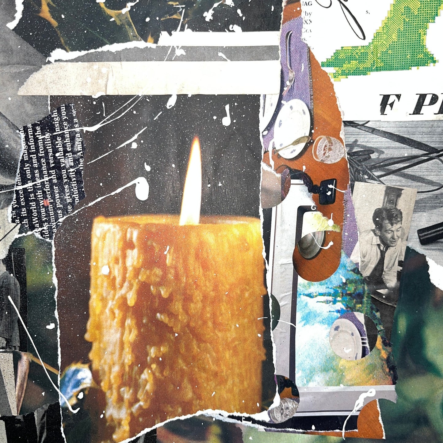 Original Mixed Media Abstract Modern Art Painting 18x24 "Retromancy" Signed